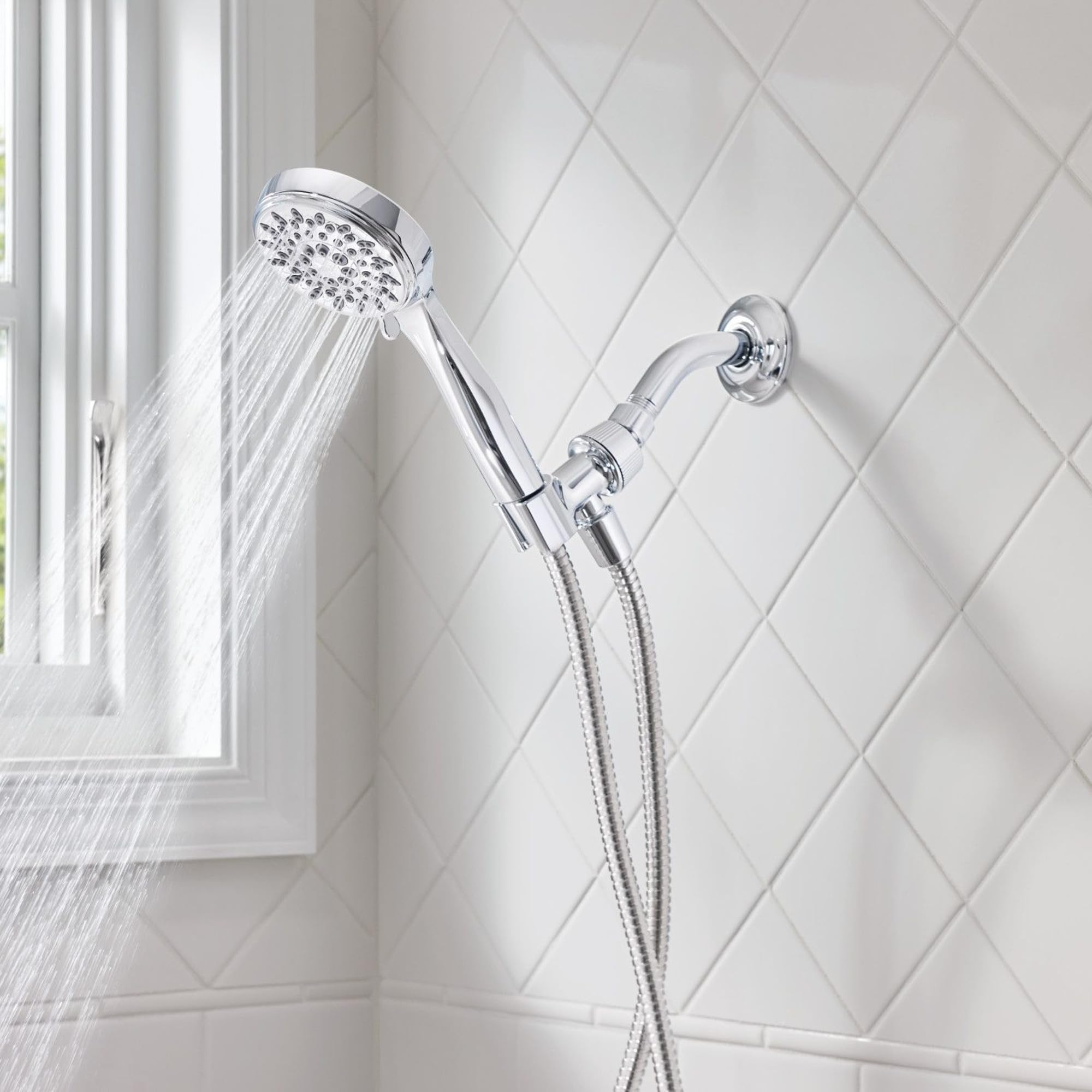 Moen 20091 Ignite - Soffione doccia in mano con spray ad alta pressione da 2,5 GPM, cromato