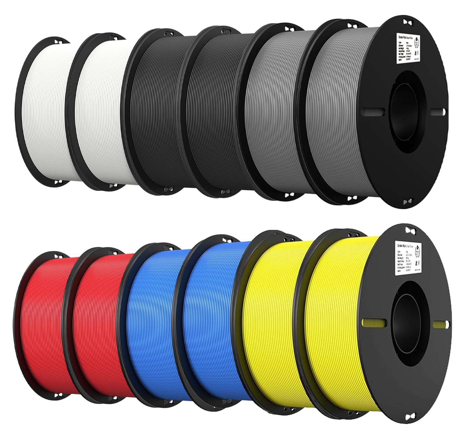 Creality PLA Filament 1.75mm, 12‑Pack, 12KG Total