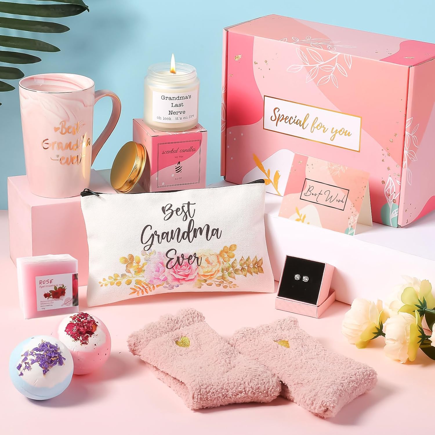 Christmas Gifts for Grandma - Birthday Gift Box From Granddaughter - Best Grandma Ever Coffee Mugs - Thoughtful Gifts Basket for Grandmother, Nana, Gigi, Mimi - Image 7