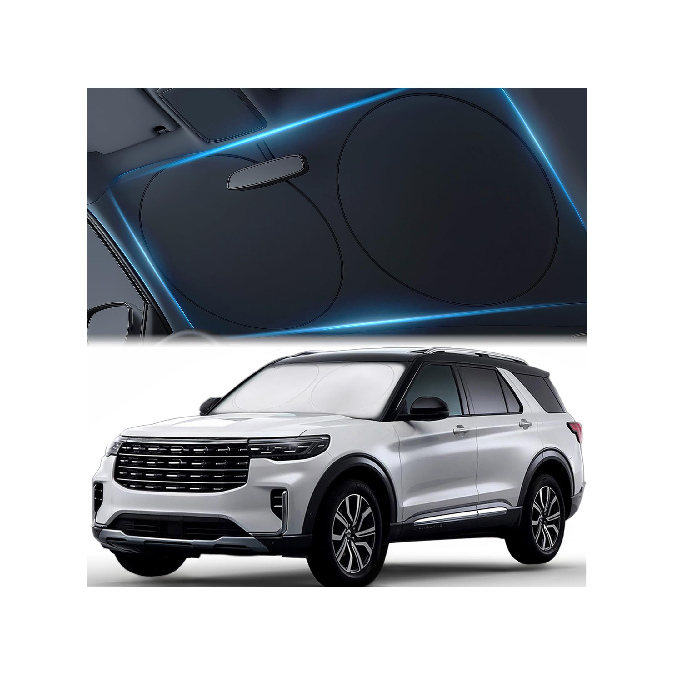 Magnelex Double-Layer Windshield Sunshade