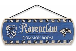 Open Road Brands Harry Potter Ravenclaw Common Room Hanging Wood Wall Decor...