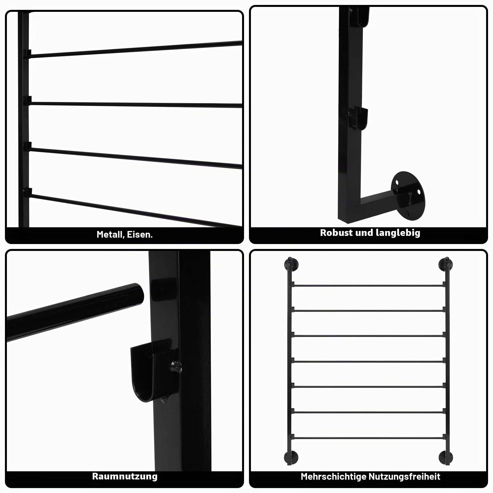 ikare Band-Aufbewahrungs-Organizer, Wandmontage, Geschenkpapierregal, 7-stöckige Metallbandaufbewahrung für Bastelzimmer, Blumenladen, Weihnachtsgeschenkpapier