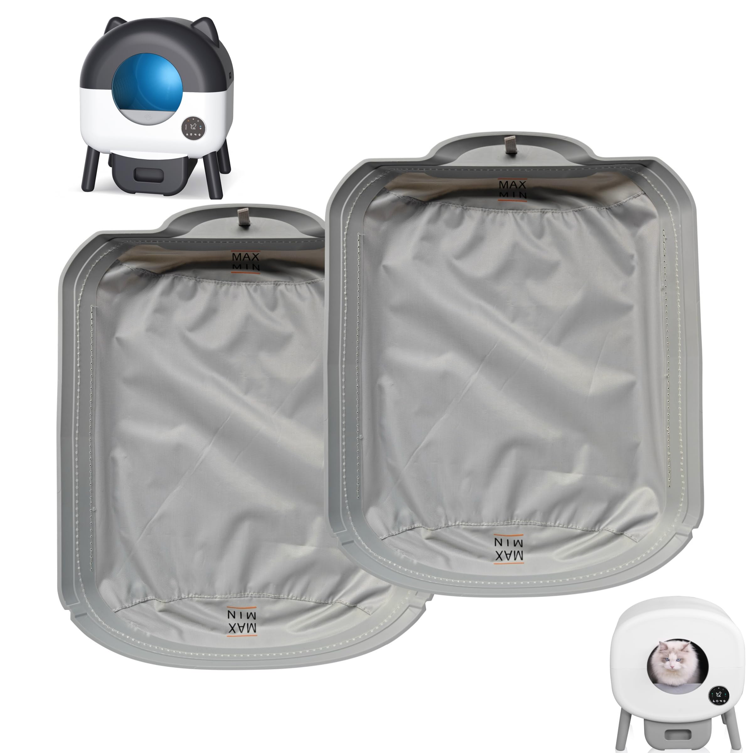 Large Electric Kitty Litter Box-APP Control, XXL Self-Cleaning Cat Litter Box - ONLY Tray（2 Pack）