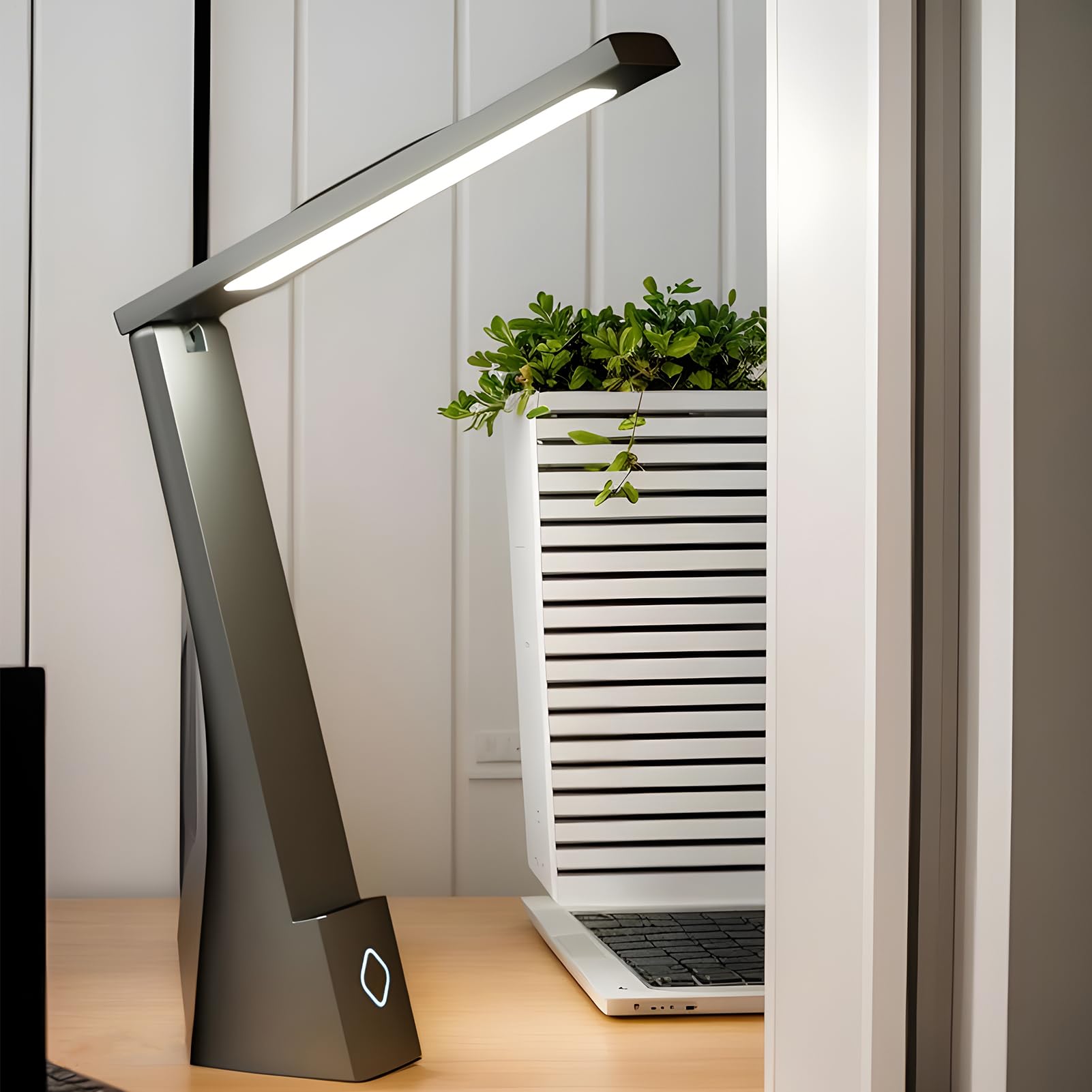 Lampka biurkowa, lampa do nauki | Mała, bezprzewodowa lampka do naładowania - nowoczesny design, 3 poziomy sterowania światłem dotykowym z portem USB do ładowania dla pokoju do czytania