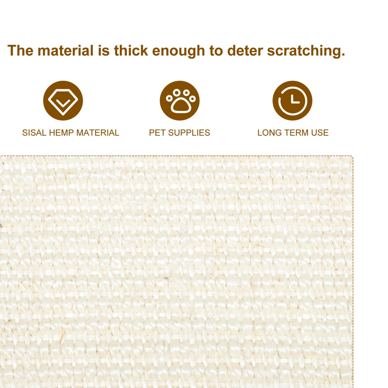 Funda de Sofá Antirayaduras para Gato, Protector de Reposabrazos de Sisal | Hogar y Oficina, Superficie de Sisal para Gatos, Uso en Reposabrazos y Protección Antirrayado del Sofá