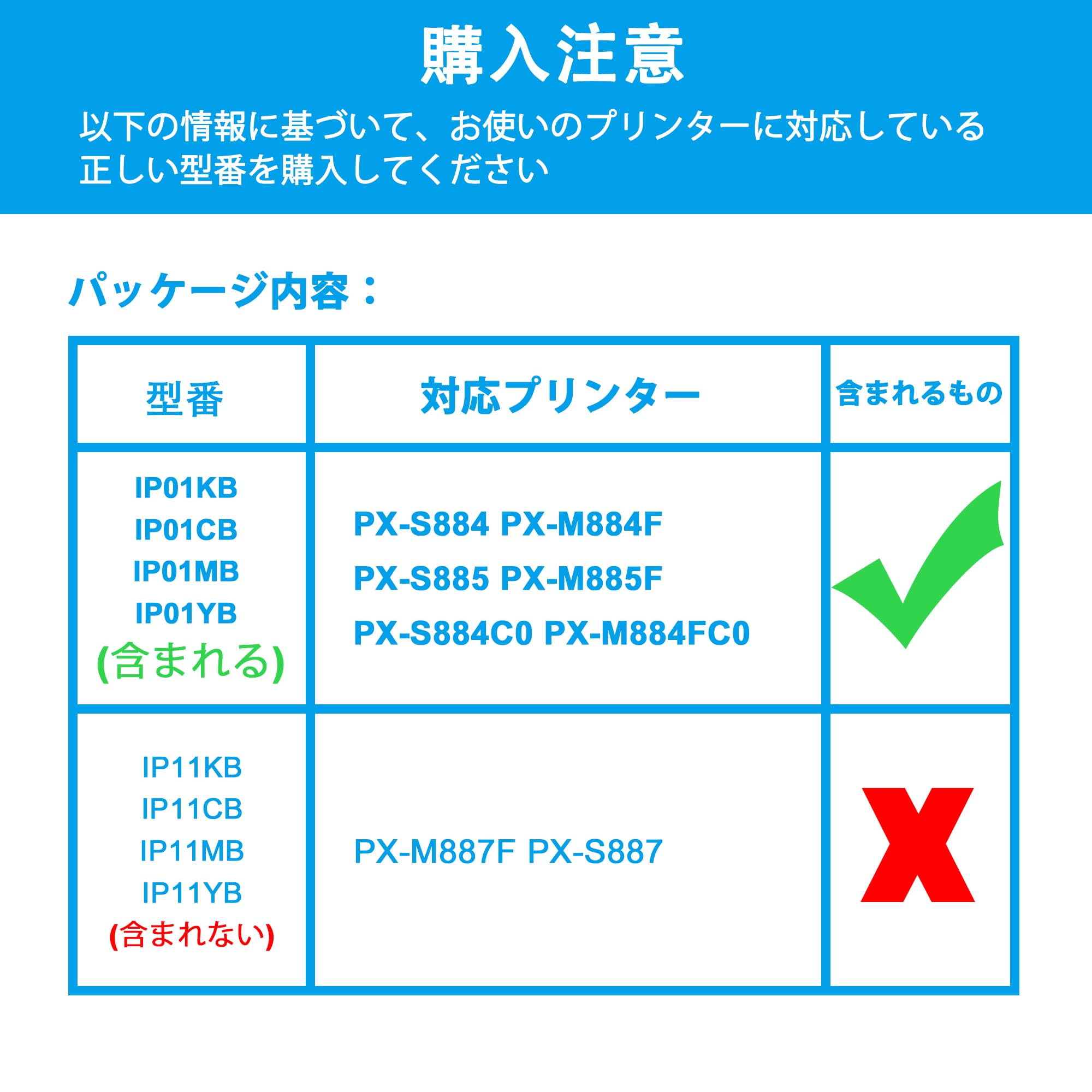 エプソン EPSON 互換インク IP01 ブラック イエロー　マゼンタ シアン 80_3pack1_sam.jpg