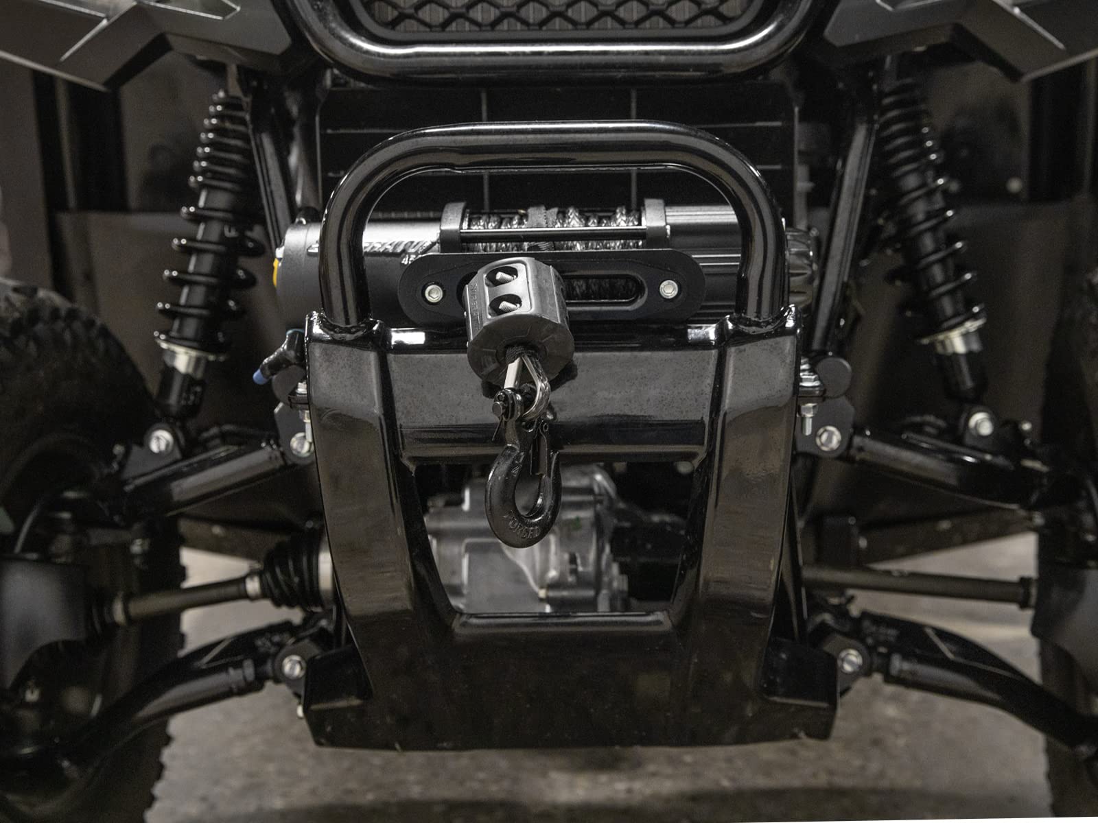 SuperATV Honda Winch Mounting Plate compatible with Honda Pioneer 500/520 2017+ | Compatible with Many OEM and Aftermarket Winches | 3/16