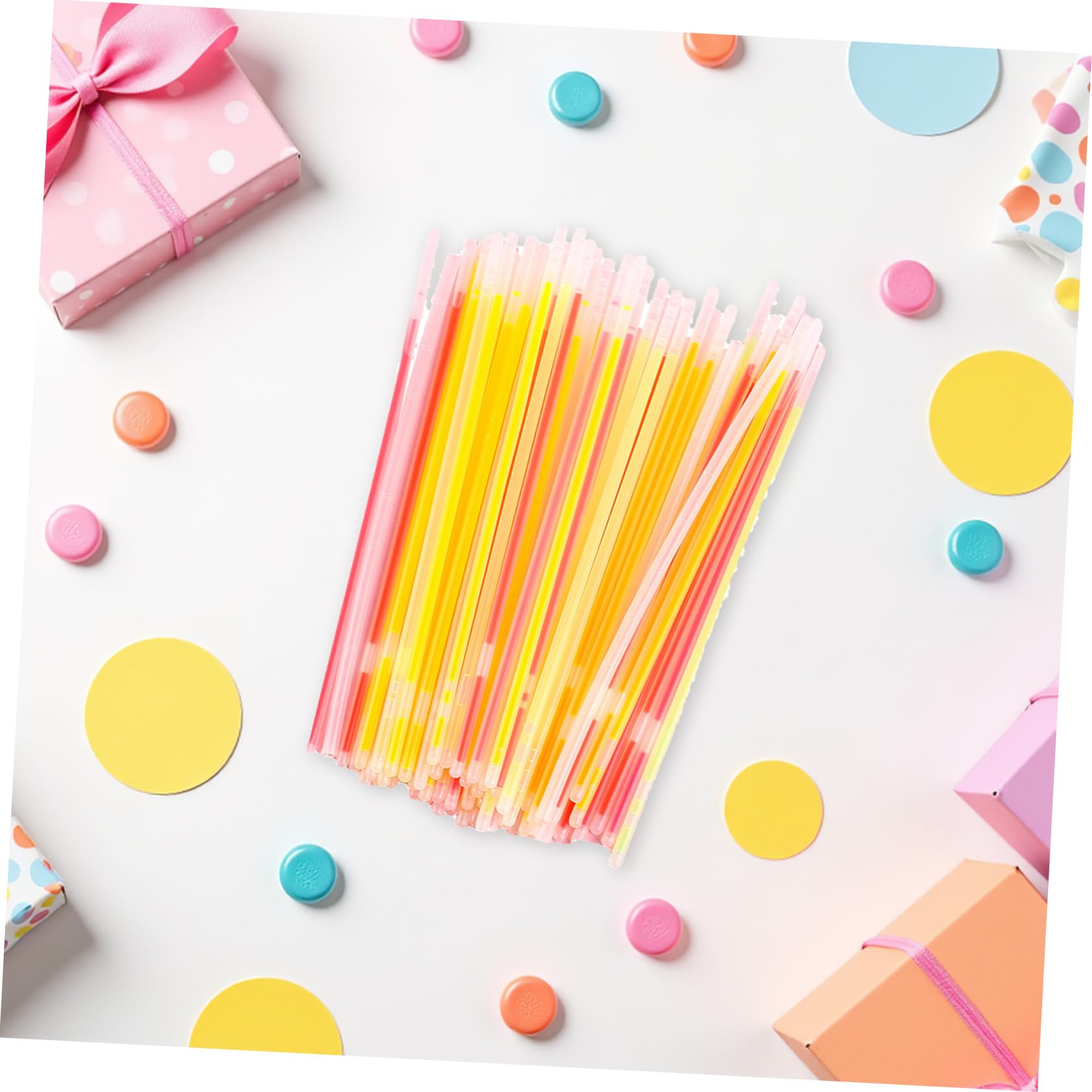 YARNOW Braccialetti Luminosi 150 Pezzi in Plastico per Feste e Bambini