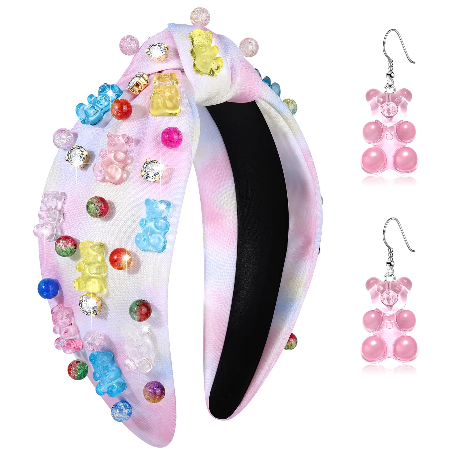Amazon.com : HSWE Knotted Headband for Women Gummy Bear 