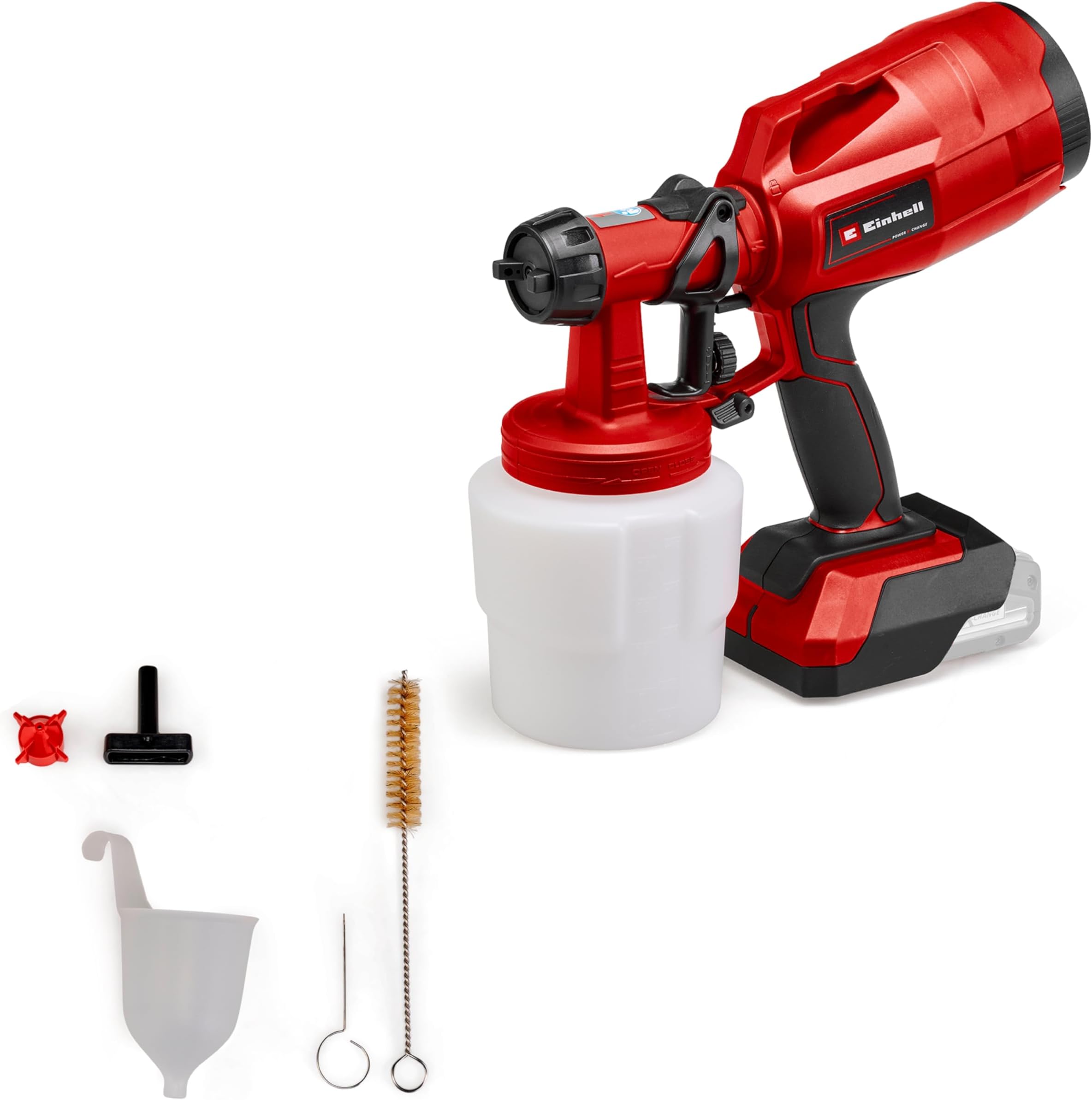 – Cordless Fence & Decking Paint Sprayer 18V Power X-Change, 650ml/min, Fast and Effortless Painting Of Fences, Sheds, Decking & Garden Furniture, Without Battery TC-SY 18/60 Li Solo