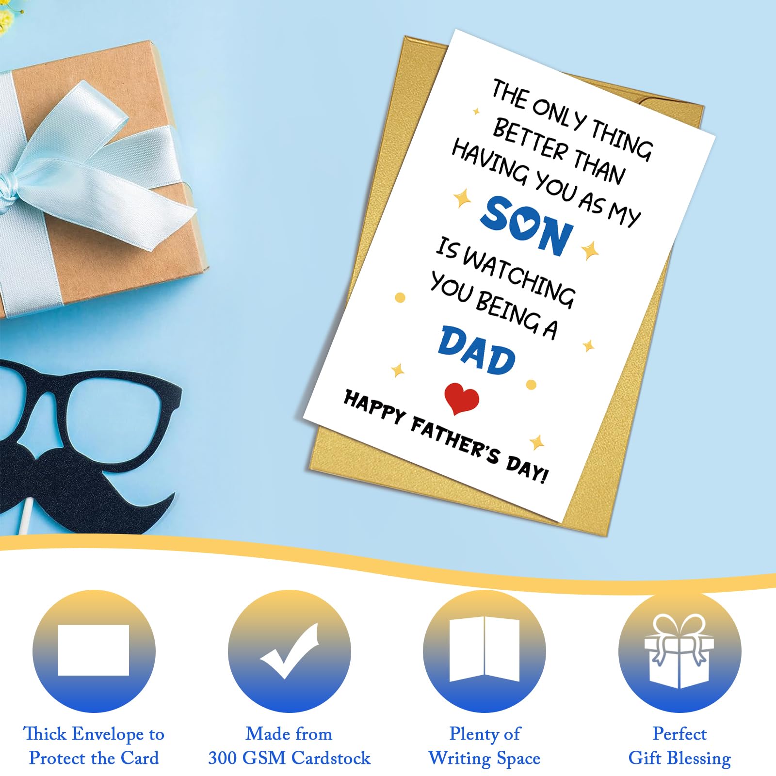 Father's Day Card From Kids/preschoolers, Handy Dad Card, Cute Father's Day Card, Heart Card For Dad Or Grandpa, Easy Craft