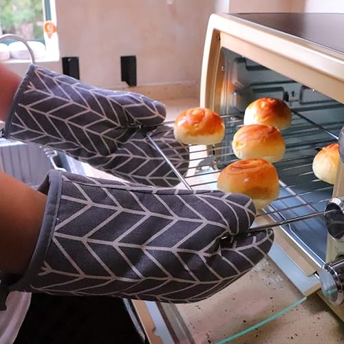 Miniatura 3 de Win Change Guantes de horno y agarraderas para barbacoa, guantes de horno y soportes para ollas con relleno reciclado, guantes de cocina