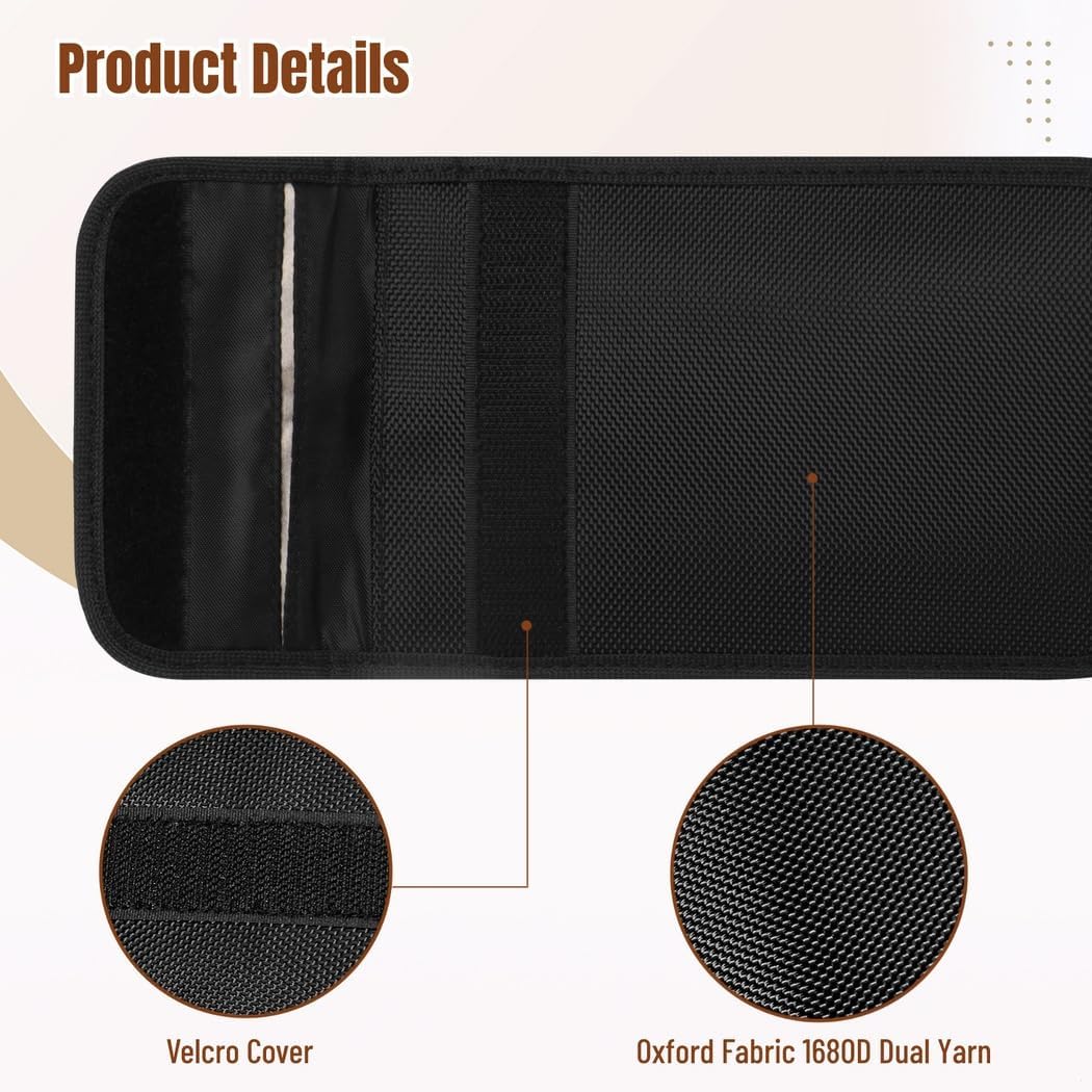 3-Piece Radiation-Blocking Phone Sleeve Set, Mobile Emf Shield Cases with Storage, Designed for Sensitive Use Red