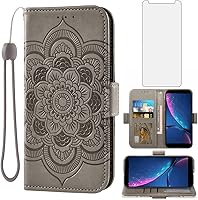 Vista 1 de Asuwish Funda para teléfono para pimiento picante Serrano 3, funda para billetera con protector de pantalla de vidrio templado y soporte de cuero