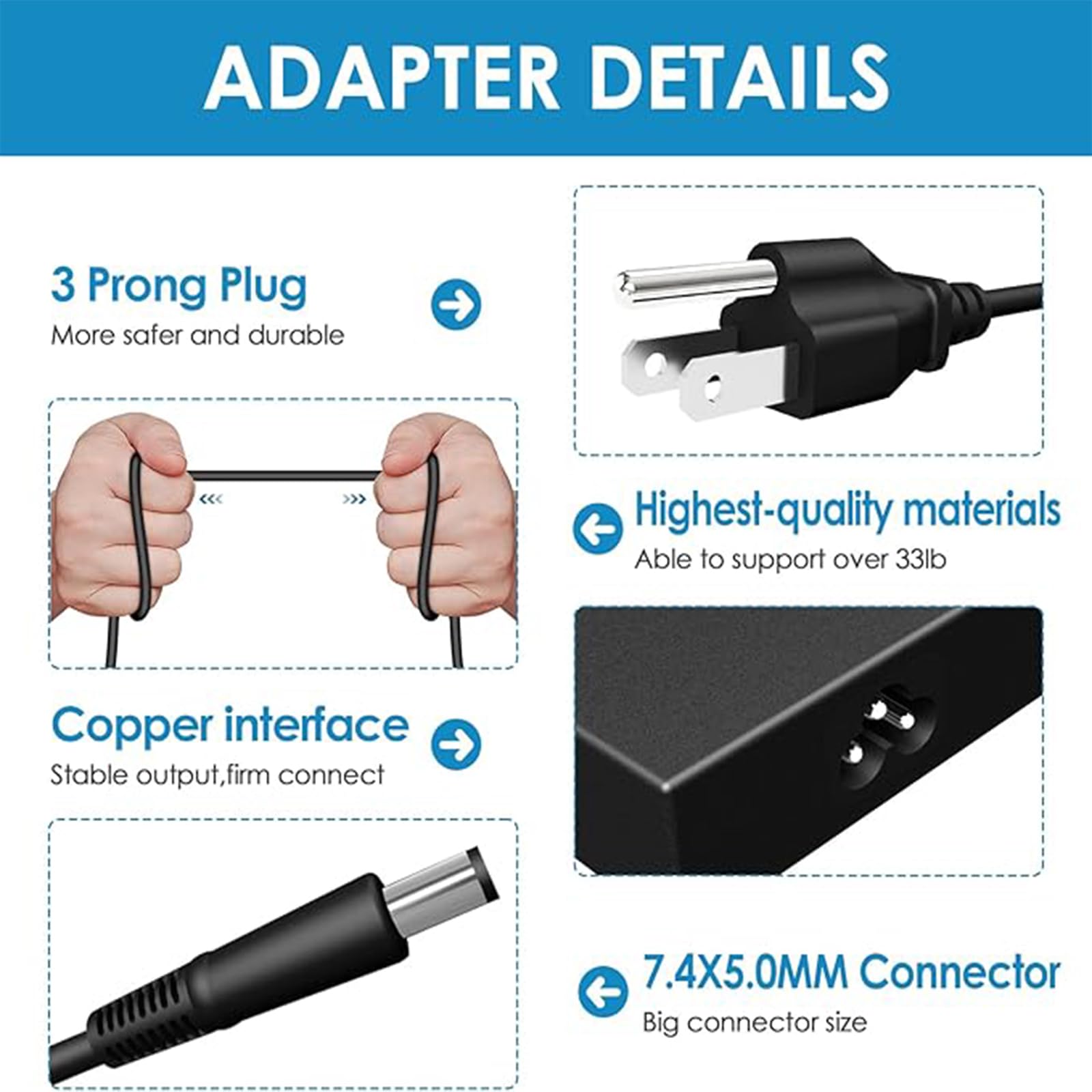 Caricabatterie CA 240 W adatto per Dell G7 G15 Alienware 15 17 M17 M15 M17X M18X Laptop Adapter Power