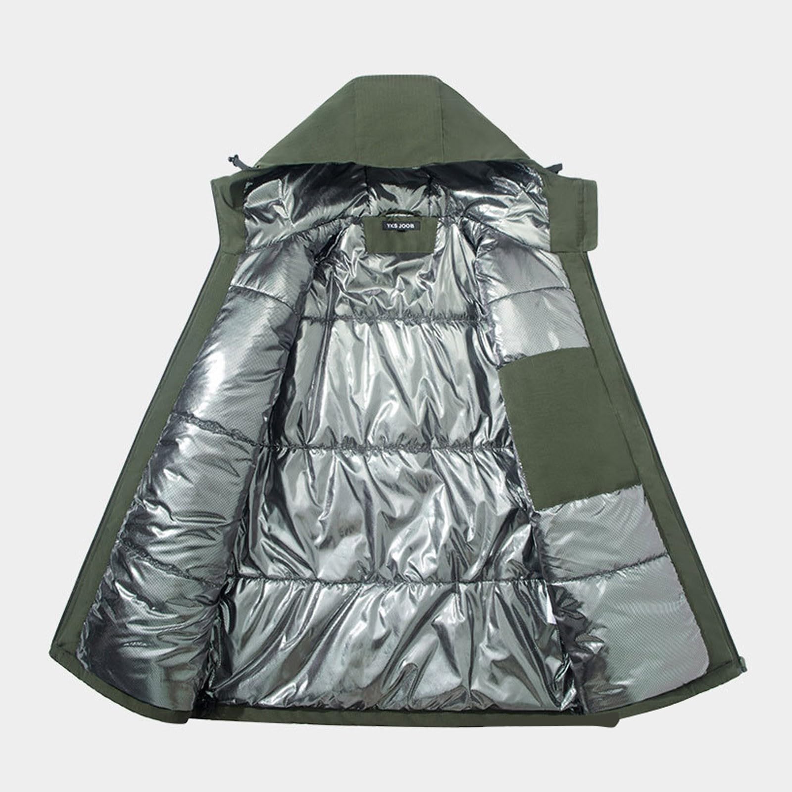 Giacca tattica riflettente da uomo, giacca militare isolante e antivento, stile militare, per l'inverno e le attività all'aria aperta, mimetica