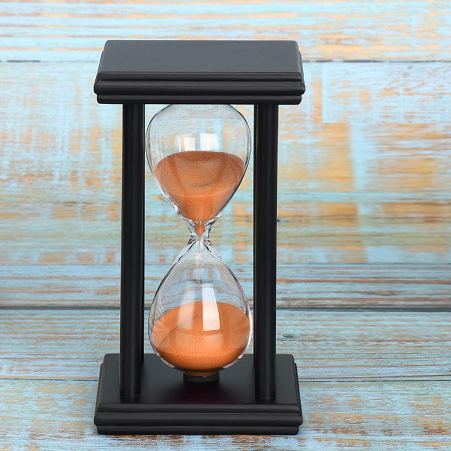 45 minutos reloj de arena temporizador de arena cocina escuela hora de madera moderna reloj de arena reloj de arena reloj de té temporizadores regalo para el hogar decoración