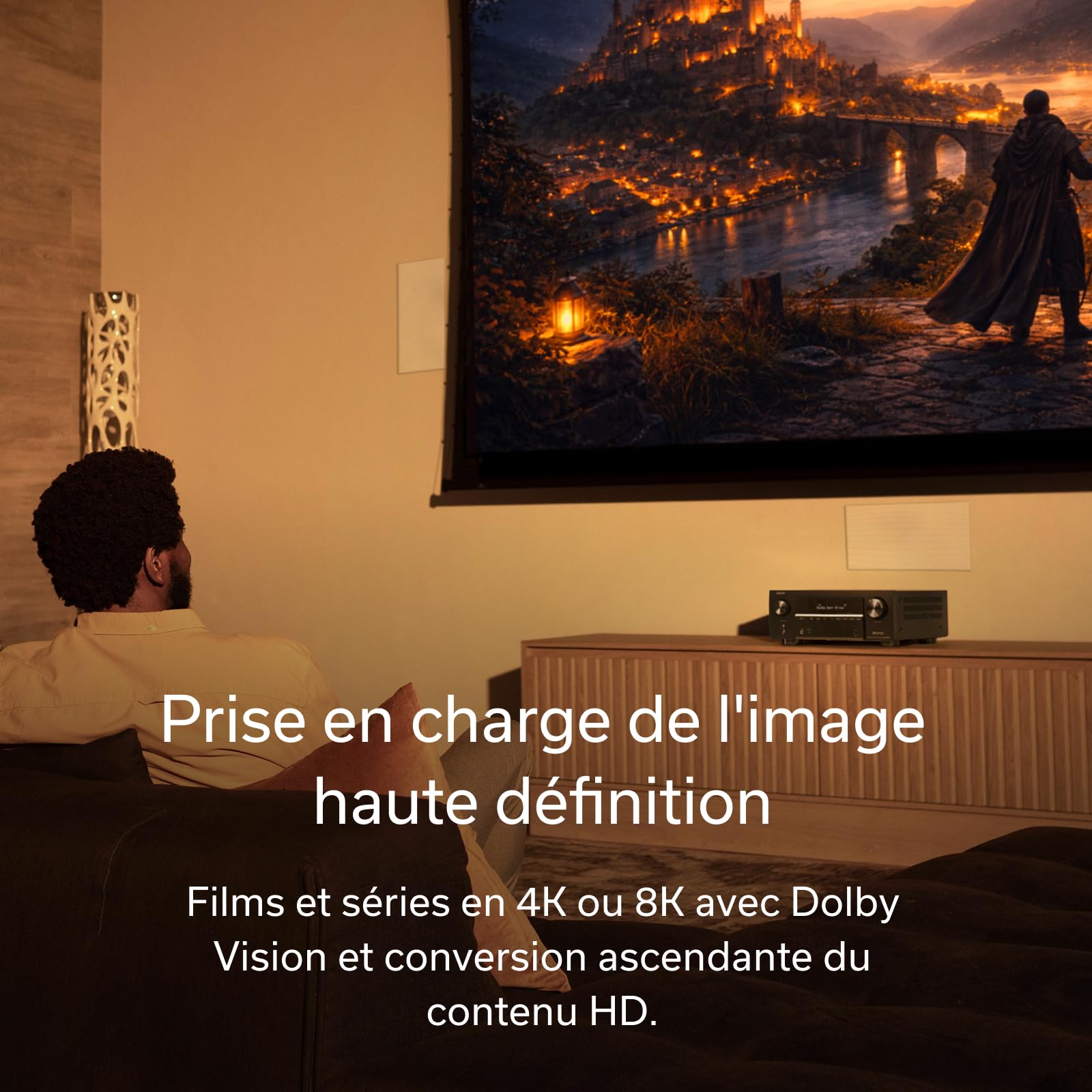Denon AVC-X3900H Amplificateur Home Cinéma 9.4 Canaux 105W Dolby Atmos DTS:X Auro-3D IMAX Enhanced HDMI 8K HEOS Multiroom Noir