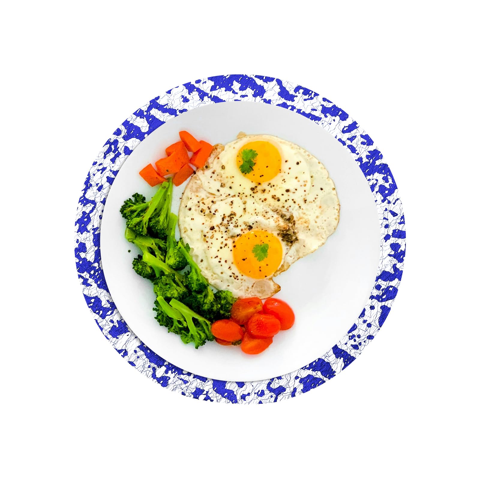 uxcell 50pcs Disposable Placemats, 6.3 Inch Foil Metallic Place Mats Mesh Pressed Table Doilies, Table Centerpiece Decor for Wedding Party, Stone Blue