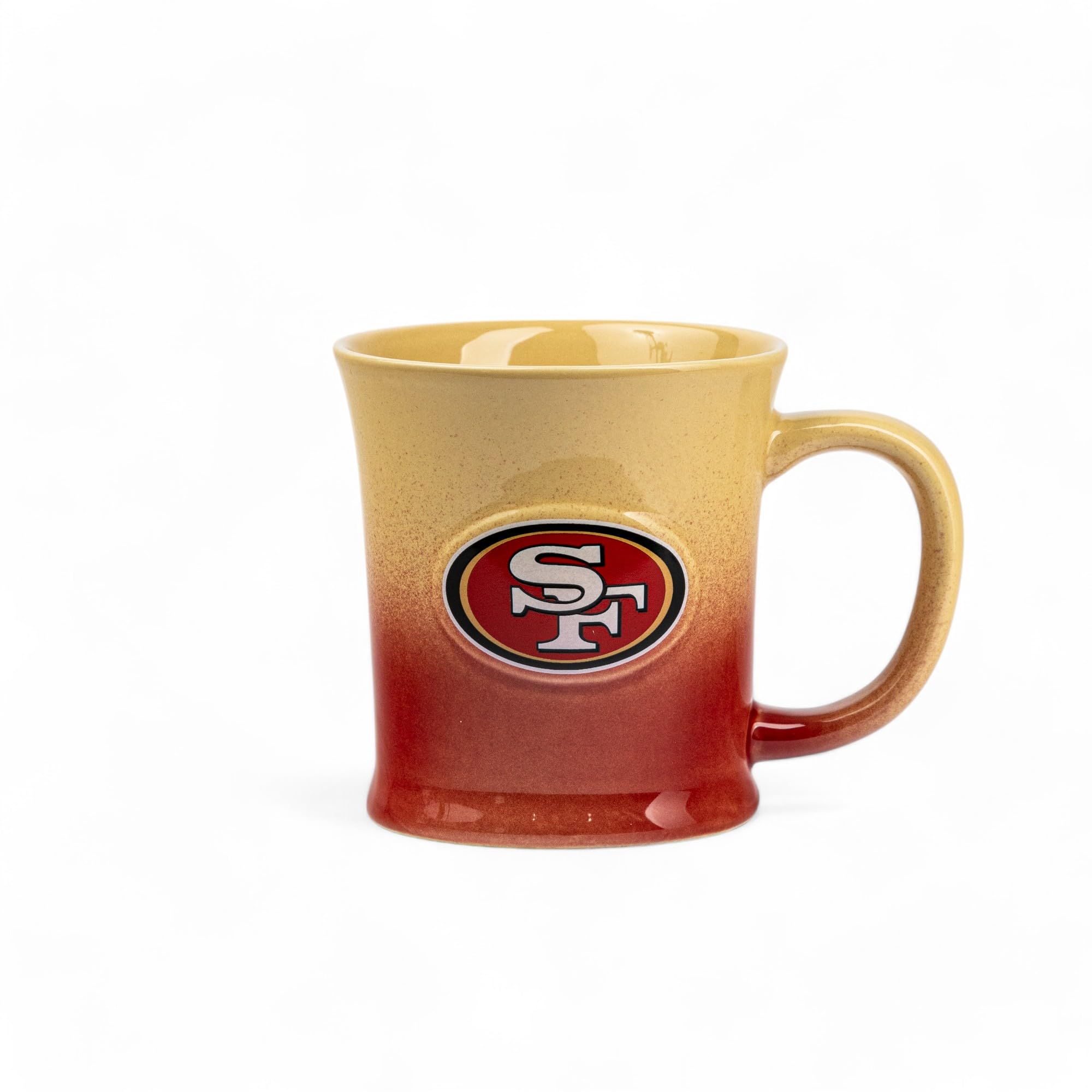 The Memory Company Officially Licensed 15oz Ombre 3D Logo Mug, San Francisco 49ers