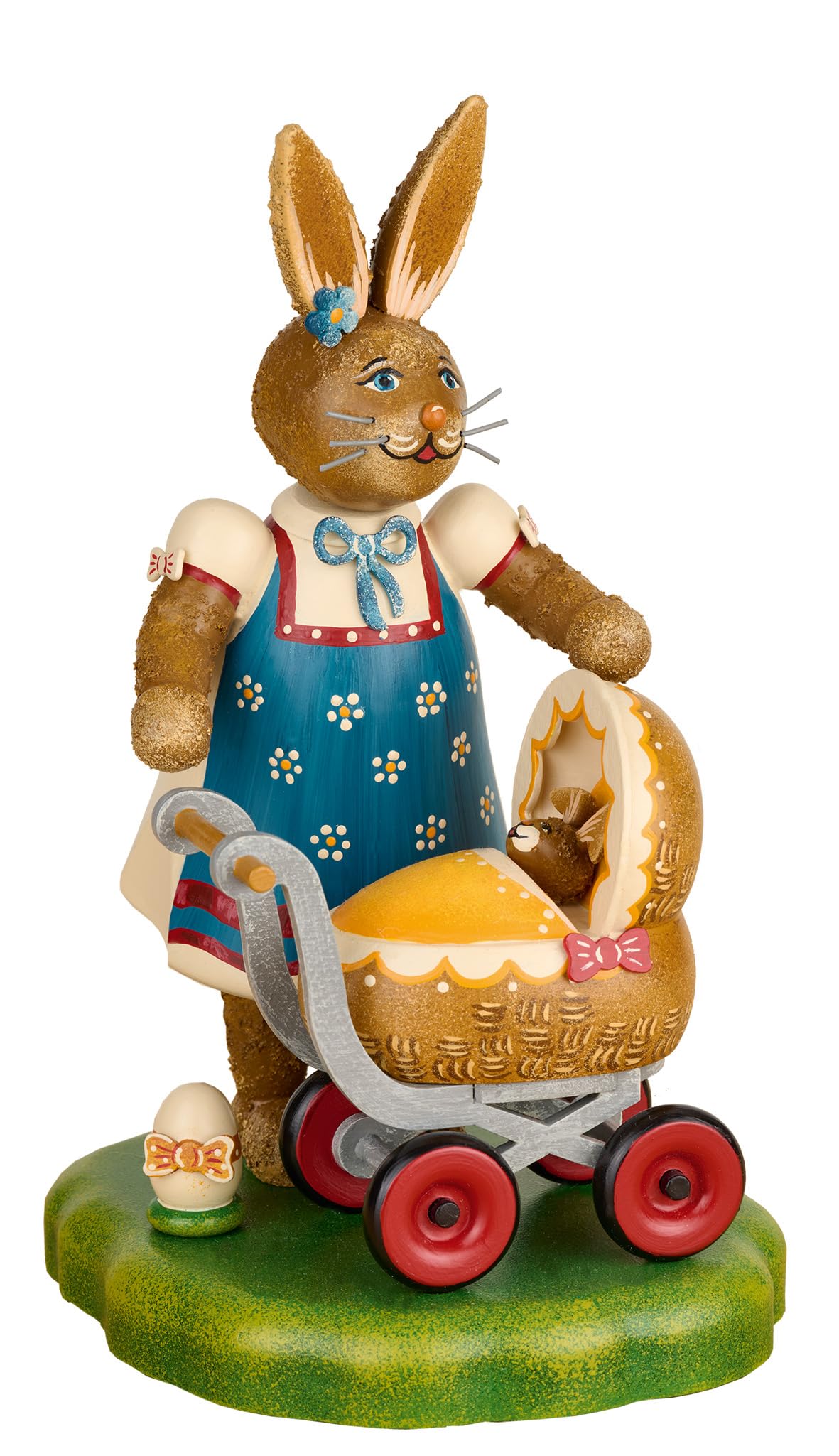 Conejo de madera Hubrig Charlotte, figura decorativa mediana de 20 cm