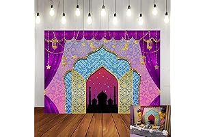 7x5ft Arabian Nights Genie Moroccan Birthday Party Decorations