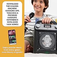 Vista 6 de Singing Machine Sistema de karaoke portátil, negro (SML652BK)