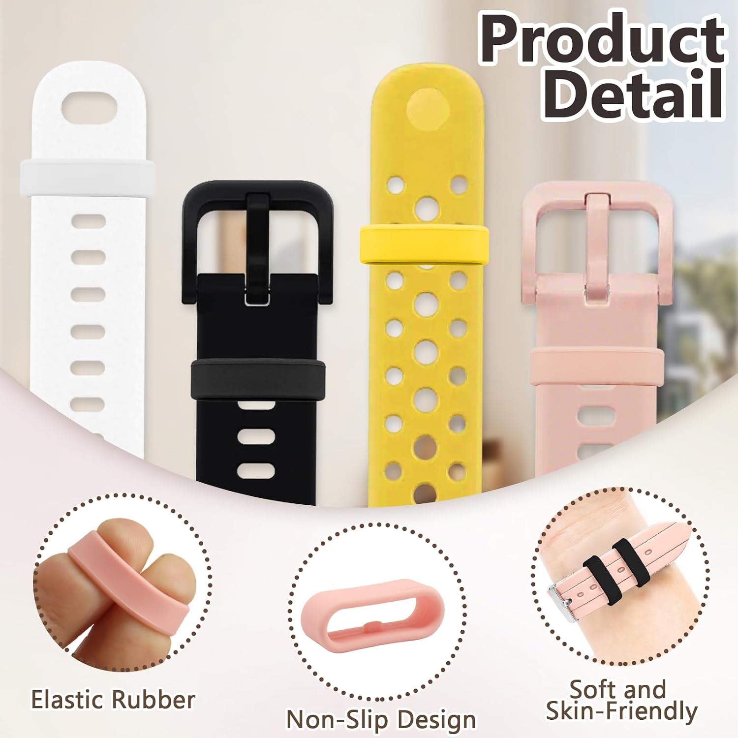 12 Pack Magic Band Locks, Soft Rubber, Pink image 4