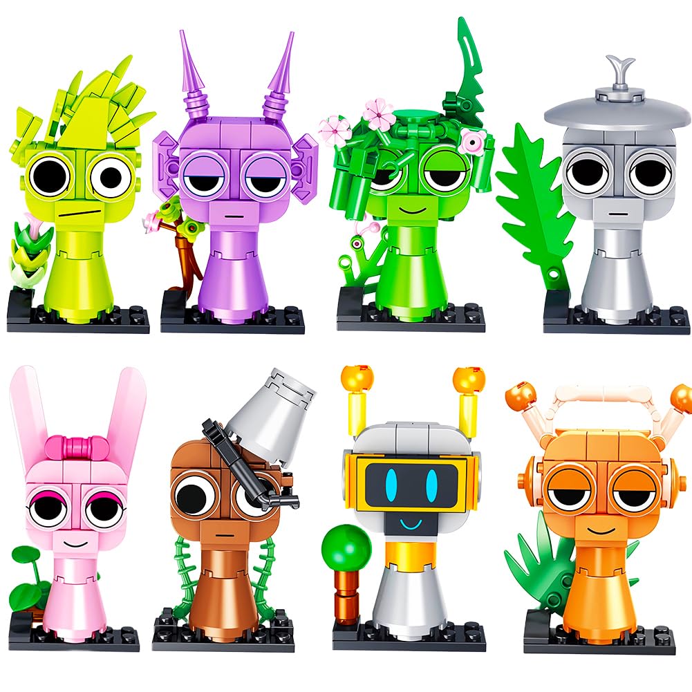 Kouipoie Sprunki Clamping Building Blocks Set, Character Models