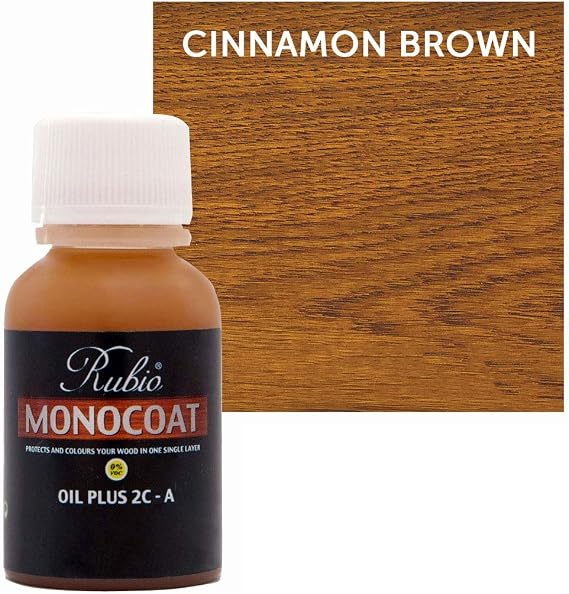 Rubio Monocoat Oil Plus 2CA Sample Wood Stain Cinnamon Brown 20ml