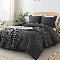 Vista 18 de Andency Juego de edredón tamaño individual, color naranja quemado, juego de edredón de 2 piezas con borlas bohemias terracota para niños, niñas