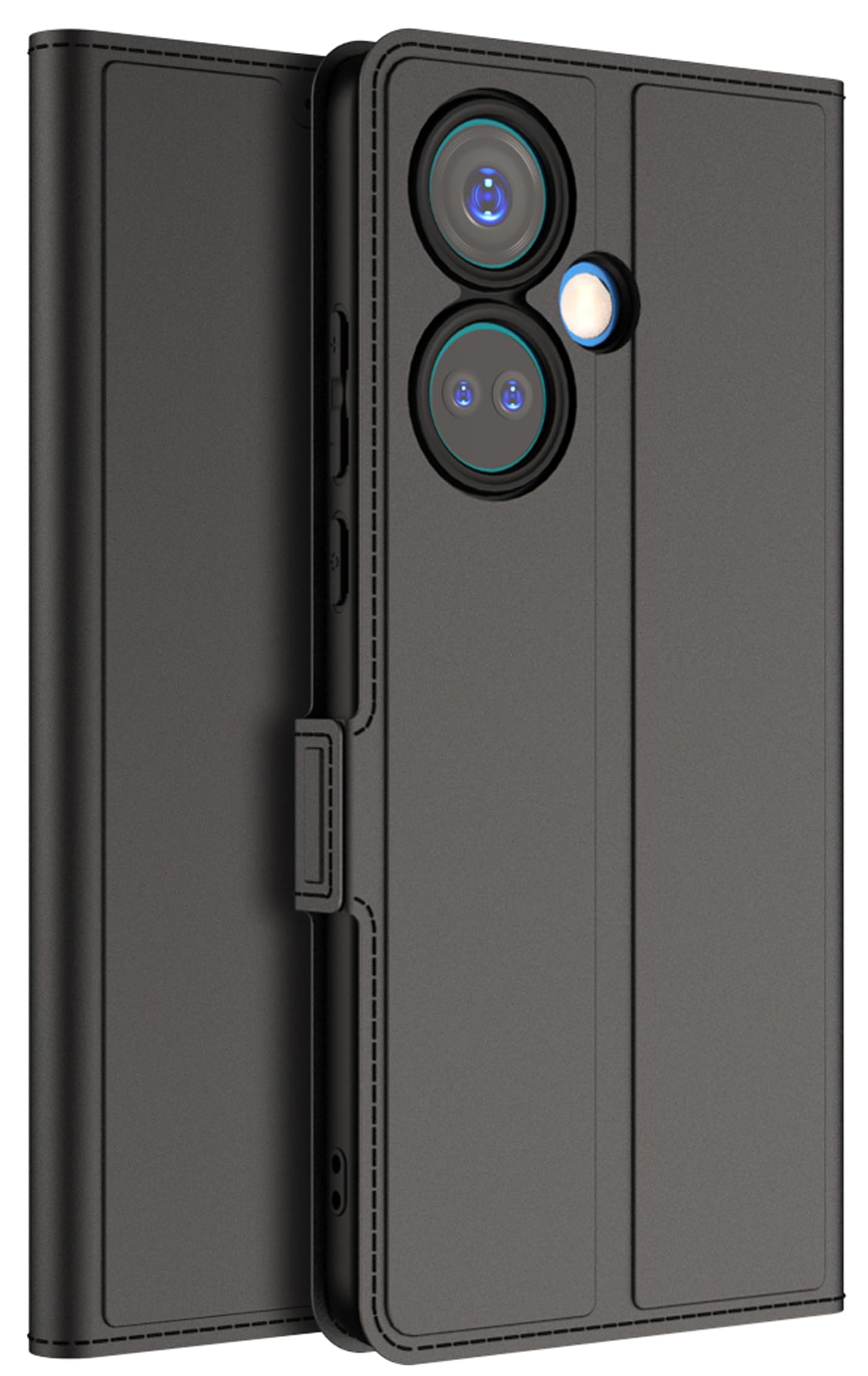 Kapa Noble Slim Magnetic Leather Flip Case Cover for OnePlus Nord CE 3 | Card Holder Stand Leather Flip Wallet Case (Black) (B0CGJ56WYH) Amazon Price History, Amazon Price Tracker