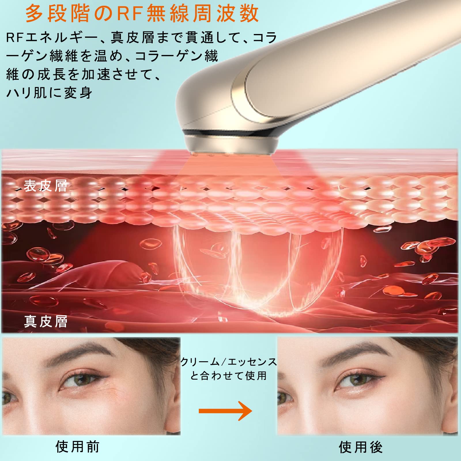 Amazon.co.jp: Vimaydo 【2023 革新版 】美顔器 RF美顔器 イオン導出 