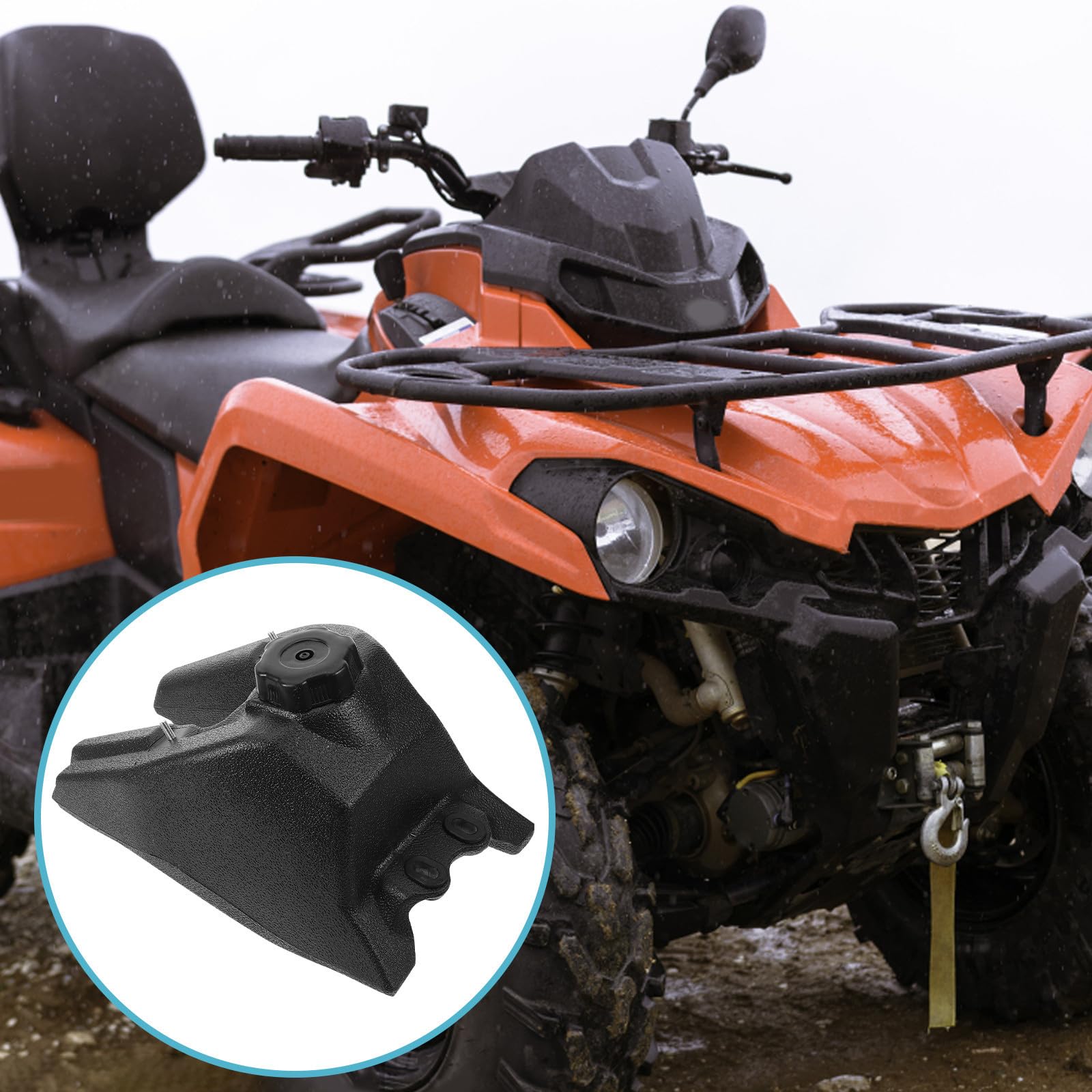 Serbatoio Gas Per Motocicletta In Plastico Nero Capacità Media Per Uso Offroad Con Montaggio Veloce