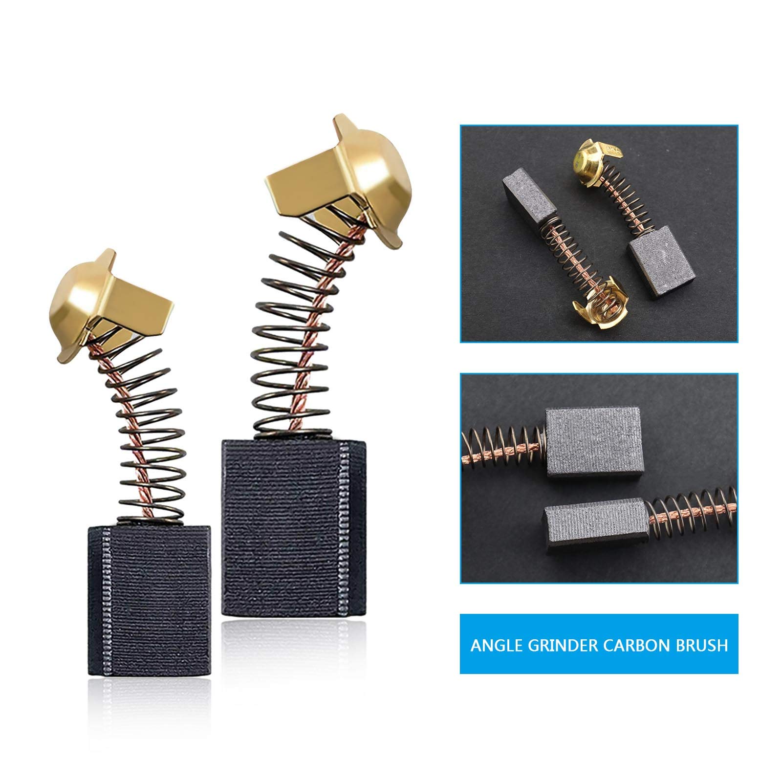 Balais De Charbon Pour Moteur 4x4x10mm - Lot De 2 Paires - Pour Essuie-glace, Climatiseur, Pompe à Eau - En Cuivre Carbone