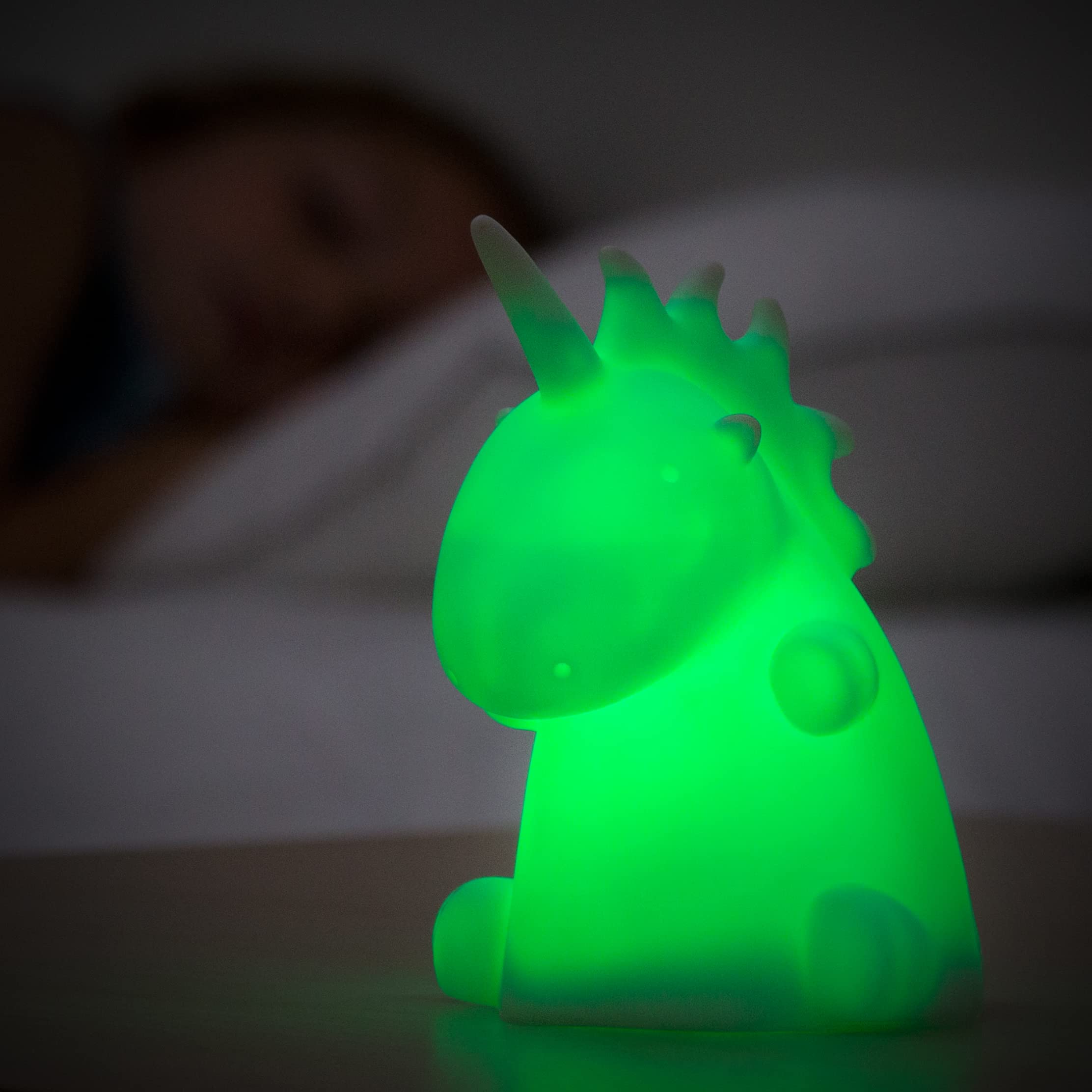Lampada Da Tavolo Unicorns Dalber - Luce LED G4 4W Inclusa, Glow-in-the-Dark, Design Magico Per Cameretta, 12V, 41591N