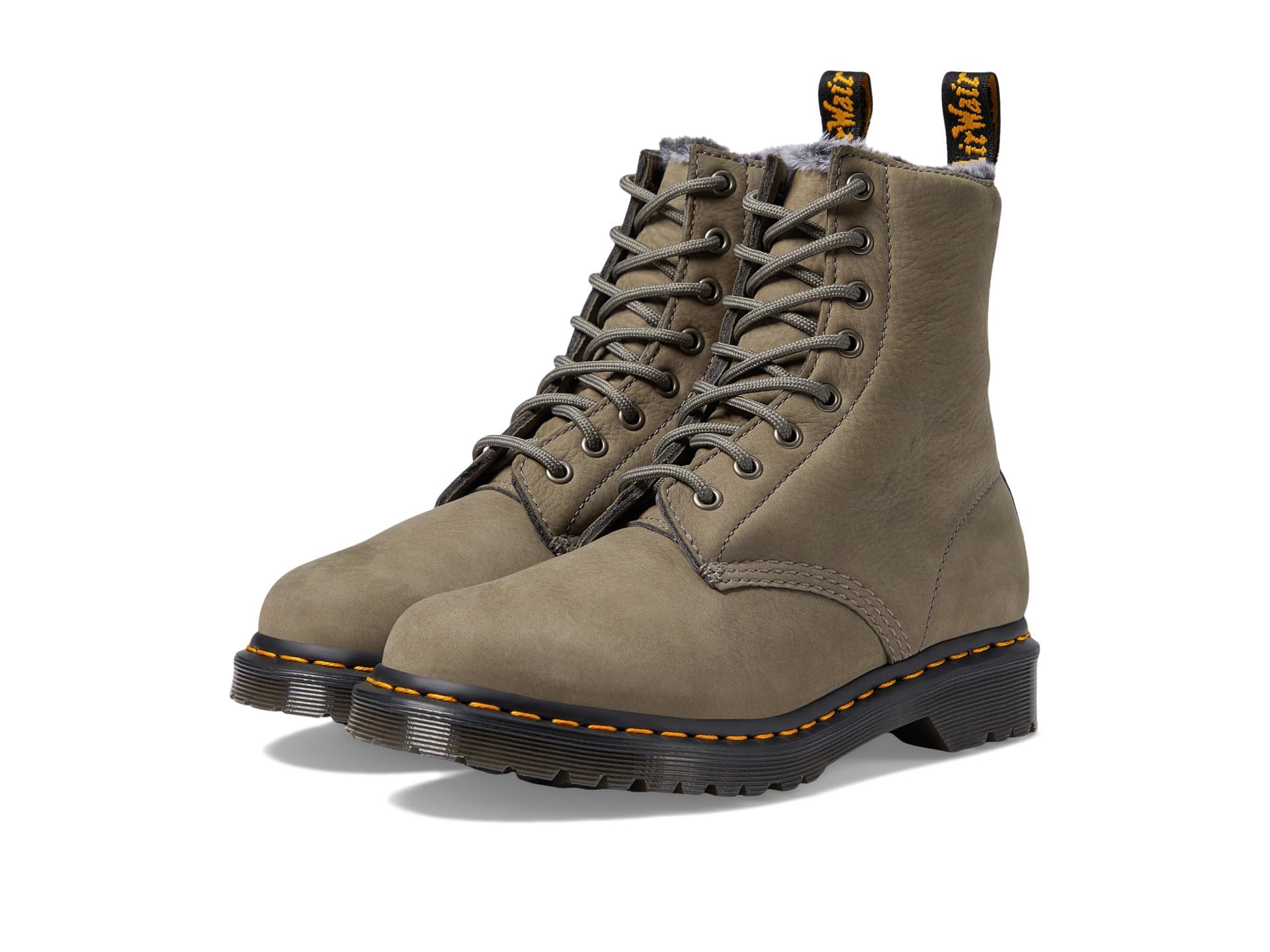 Dr. Martens Serena Laceup Winter Boots - Female - Lace-Up Boots - Gray - 4 Uk - Shoes