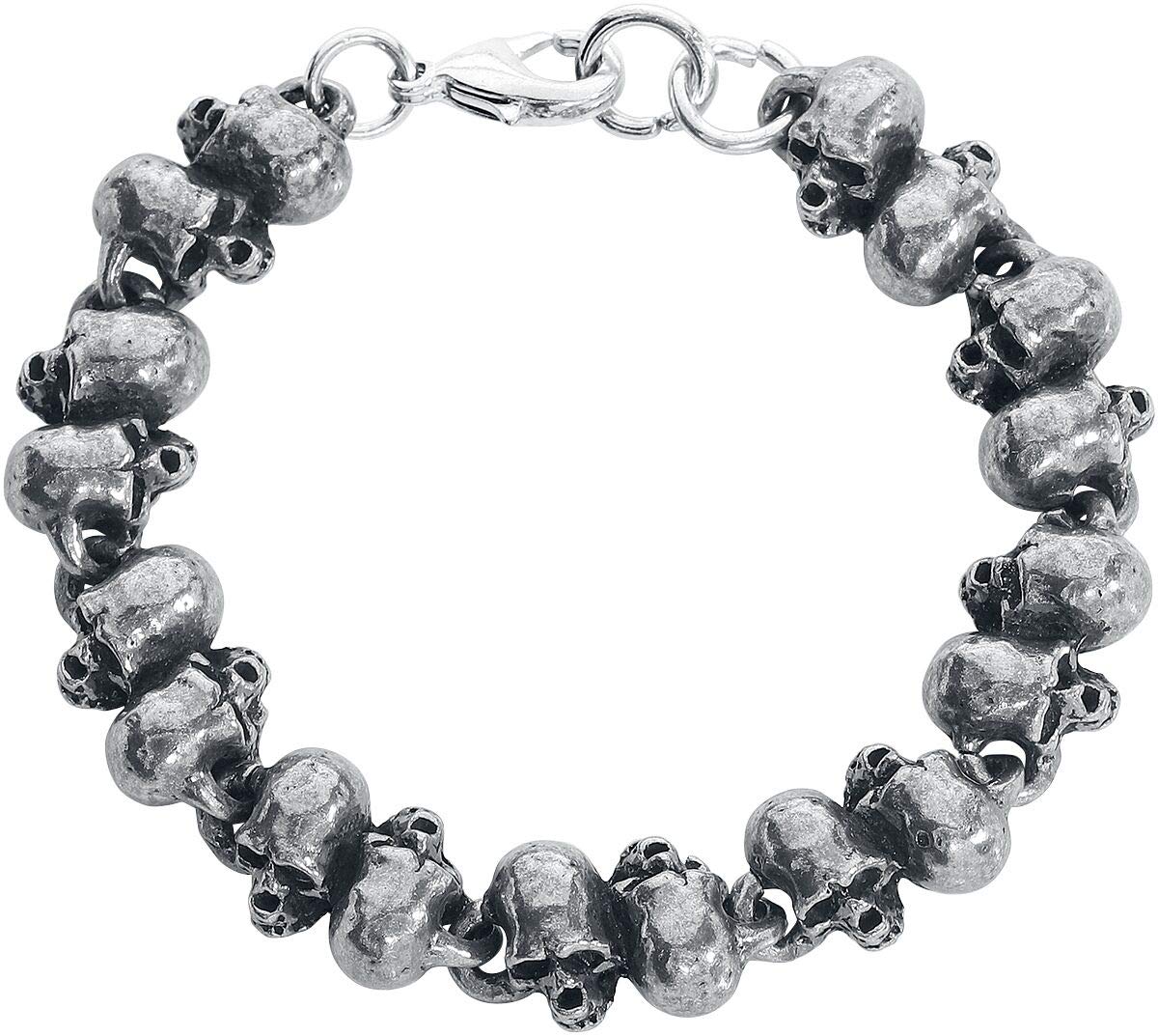 Alchemy Gothic Killing Fields Bracelet Silver Coloured S