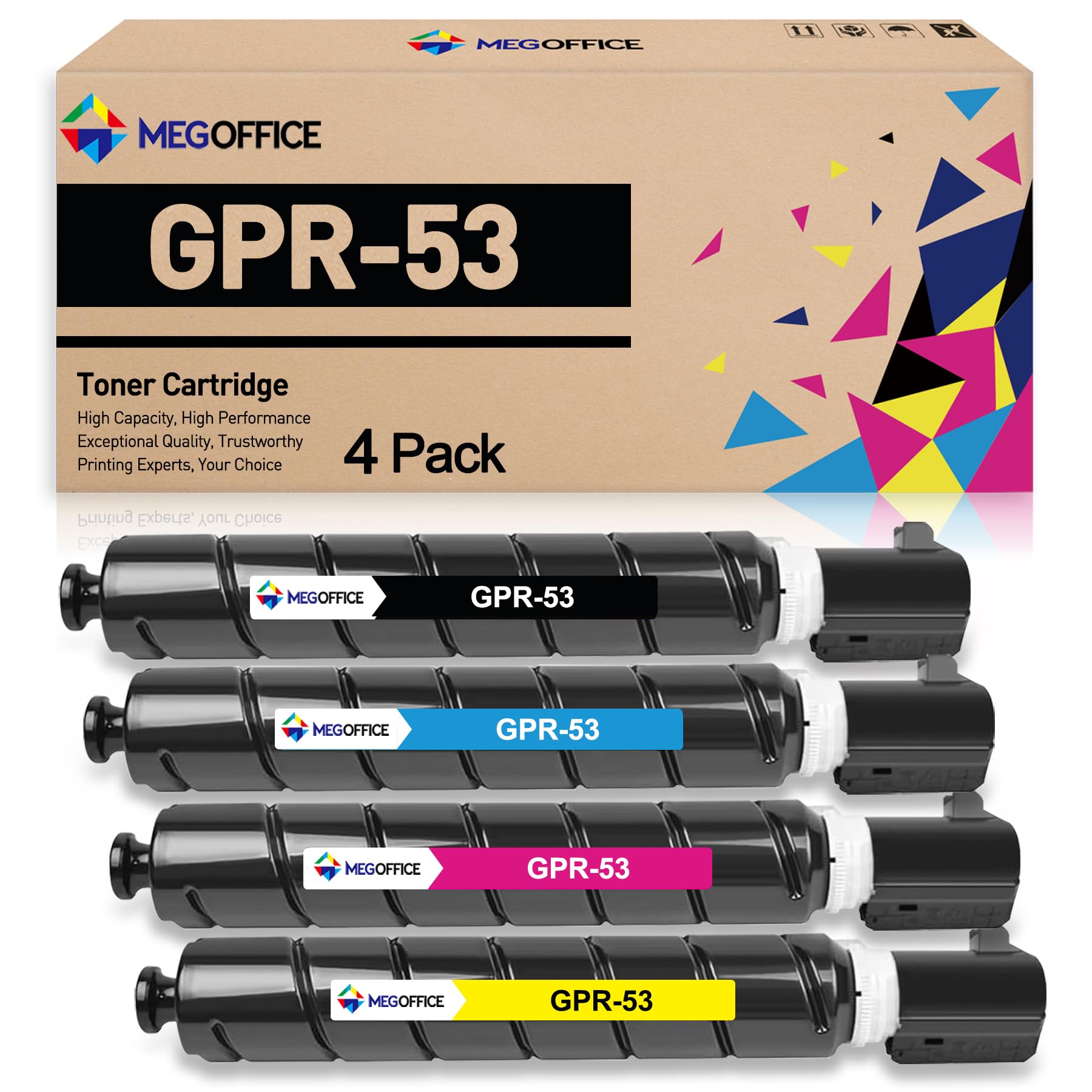 Compatible Toner Cartridge Replacement for GPR-53 GPR53 for Canon ImageRunner Advance C3530 C3530i C3525 C3525i C3325 C3325i DX C3830 C3830i C3320 C3320F C3320L C3325 C3330 C3520i Printer