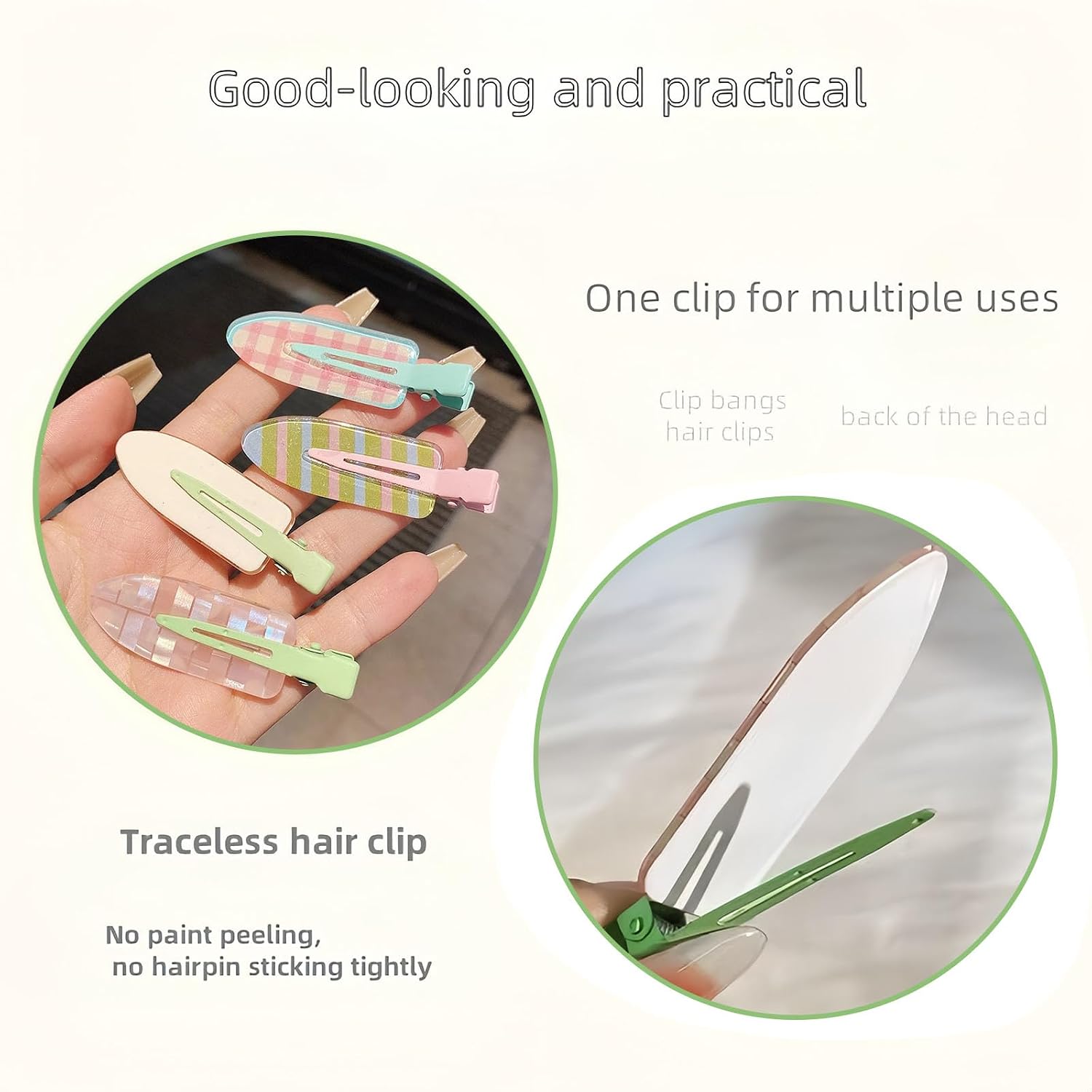 12 Pcs Cute Fruit Hair Clip for Women Girls Thick,Thin Hair.No Bend No Crease Hair Clips for Styling Sectioning Hair Barretters for Party Decoration Hair Accessories image 3