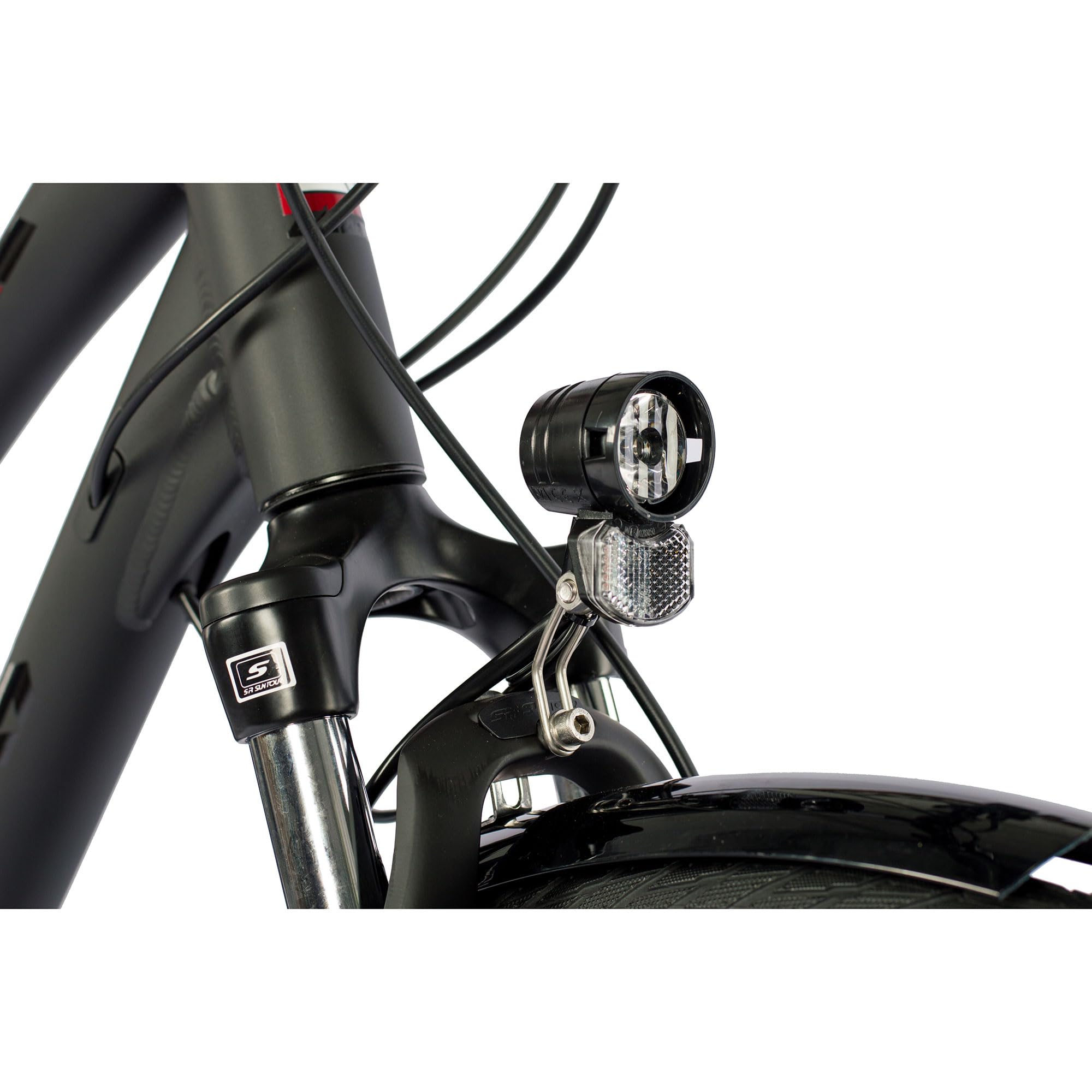 Airtracks Damen Trekking Fahrrad 28 Zoll Shimano 24 Gang ALIVIO RD-M3100 Schwarz Matt Rahmenhöhen 48cm 52cm
