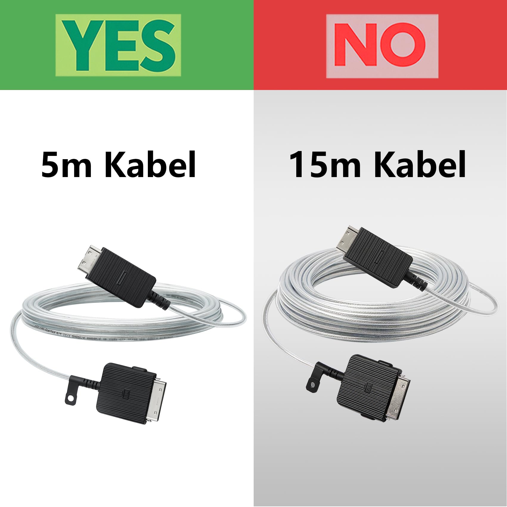 BN39-02470A 5 m/16 Fuß the Frame One Connect Kabel kompatibel mit Samsung Frame TV für LS03FA LS03DA LS03BA LS03AA LS03RA LS03TA QLED 4K Art Smart TV （Nicht kompatibel mit allen 8K-Fernsehern）