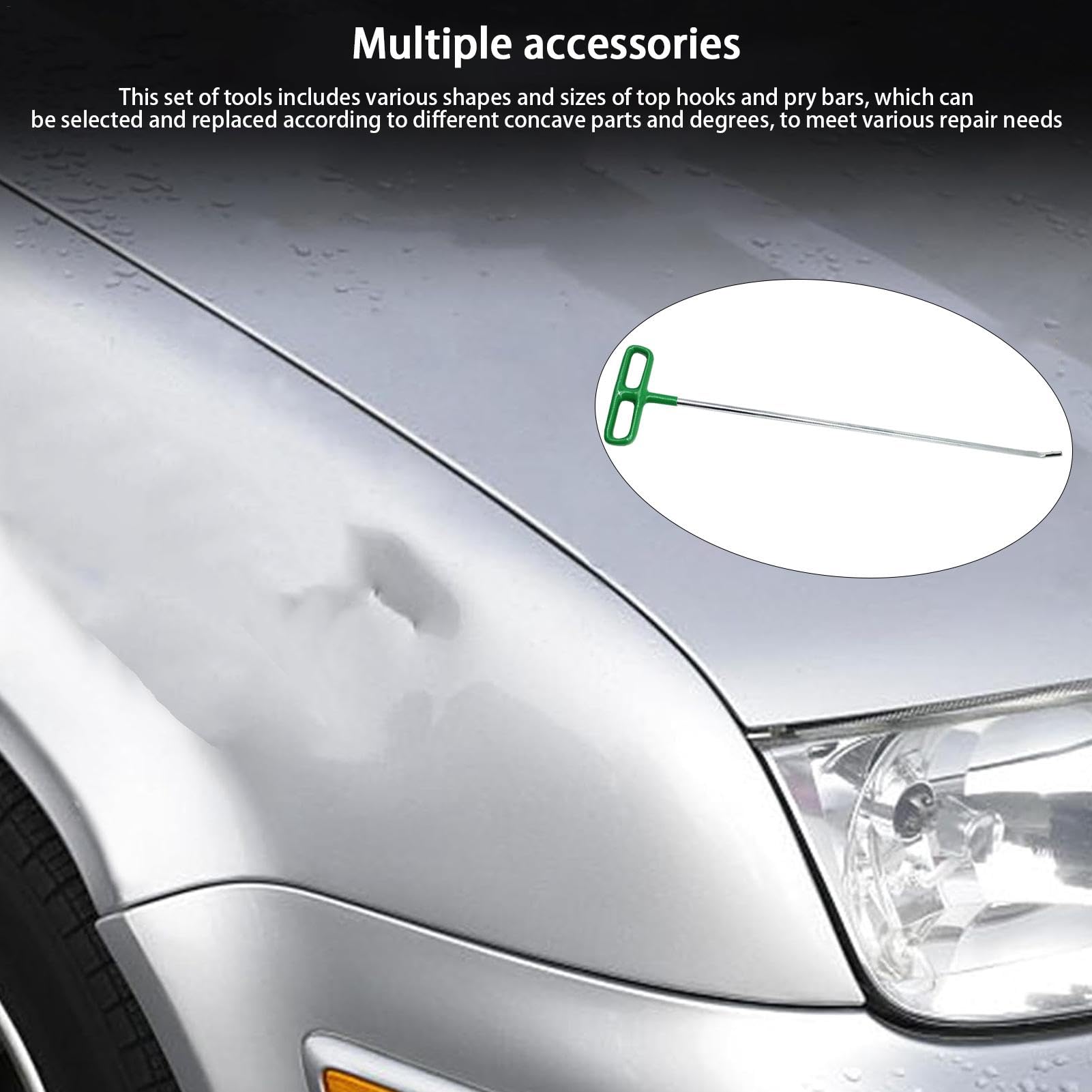 Auto Ausbeulstange Ausbeulstange Auto Ausbeulstange | Auto Auto Ausbeulstange Set | Mehrköpfige automatische Nivellierstange Set Auto Ausbeulen Werkzeug Ausbeulstäbe Ausbeulstäbe