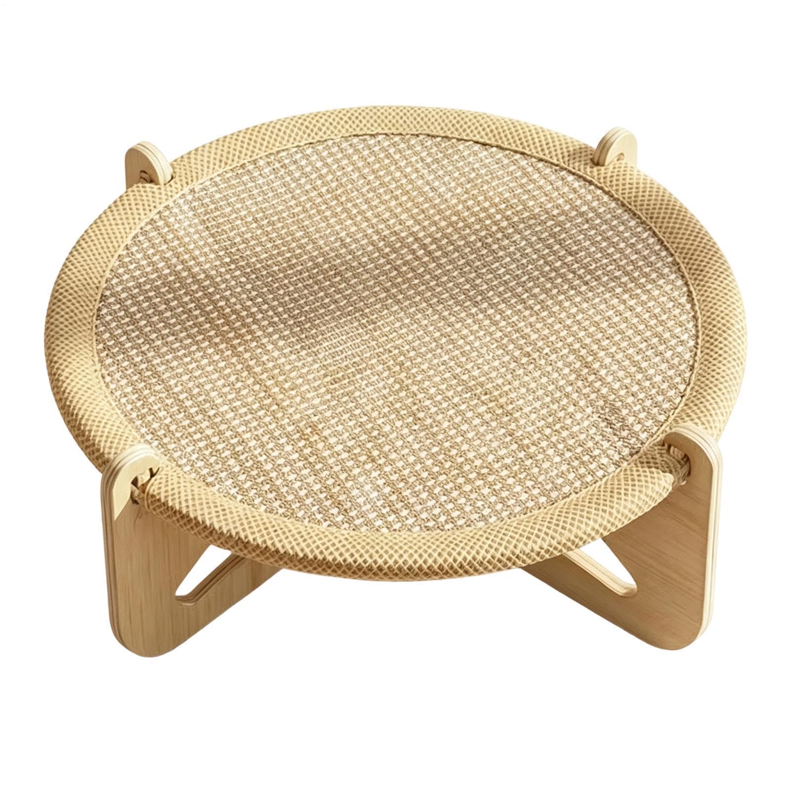 Planche griffoir trampoline pour chat au salon pour proteger le sol