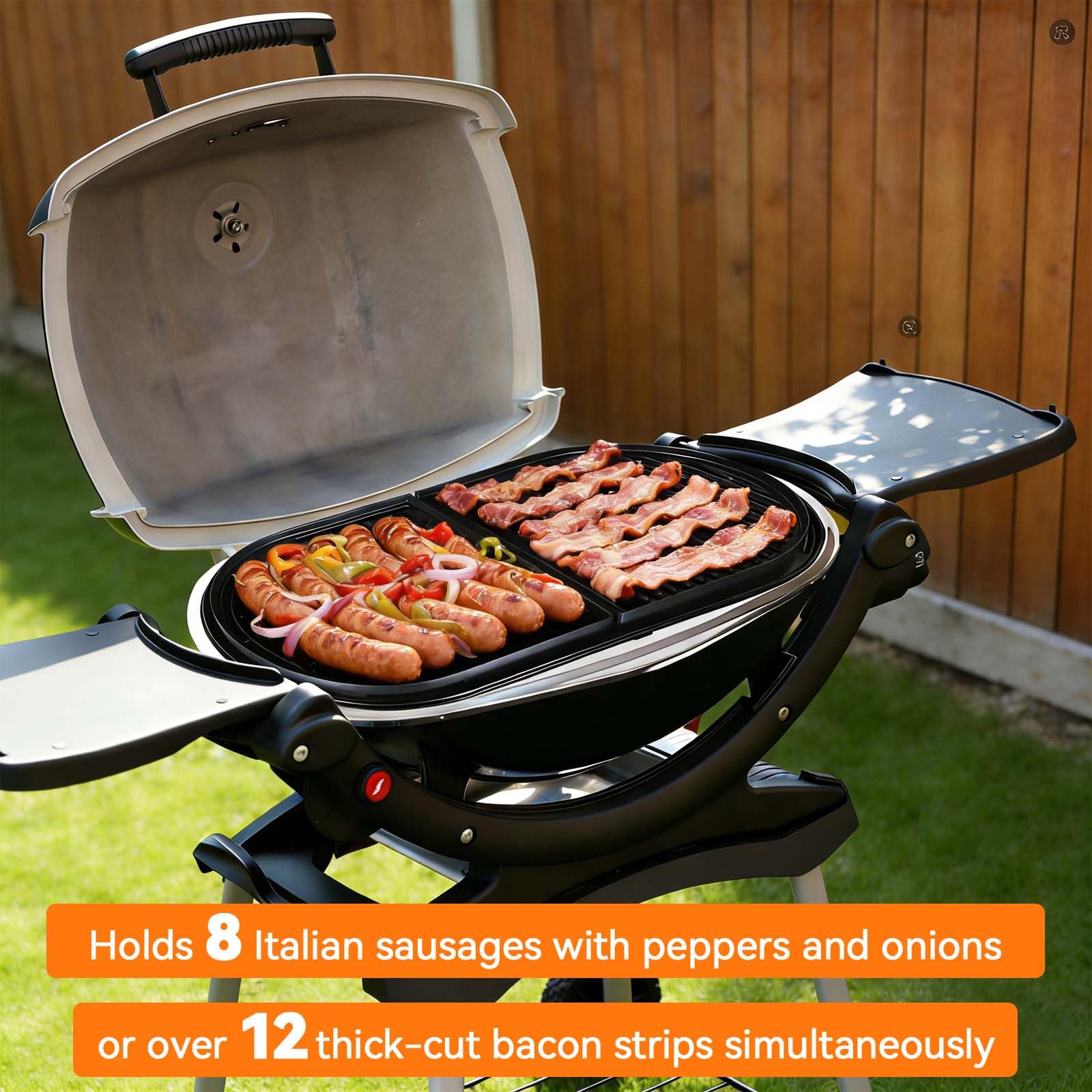 13 x 12.5 "Piastra in ghisa per Coleman Roadtrip 285, 225 tavolo top Grill parti di ricambio, Coleman Cooktop LX LXE LXX, Piastra per Coleman Roadtrip Swaptop Grill Accessori Piastra Grill