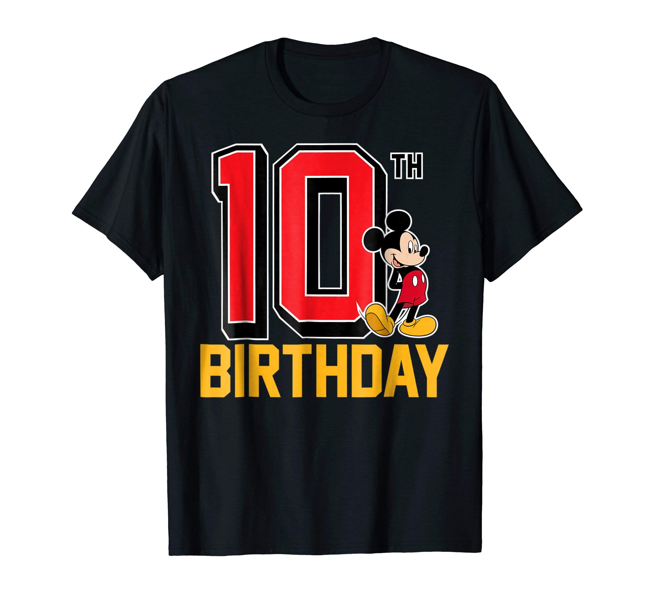 DisneyMickey Mouse 10th Birthday T-ShirtOEKO-TEX STANDARD 100