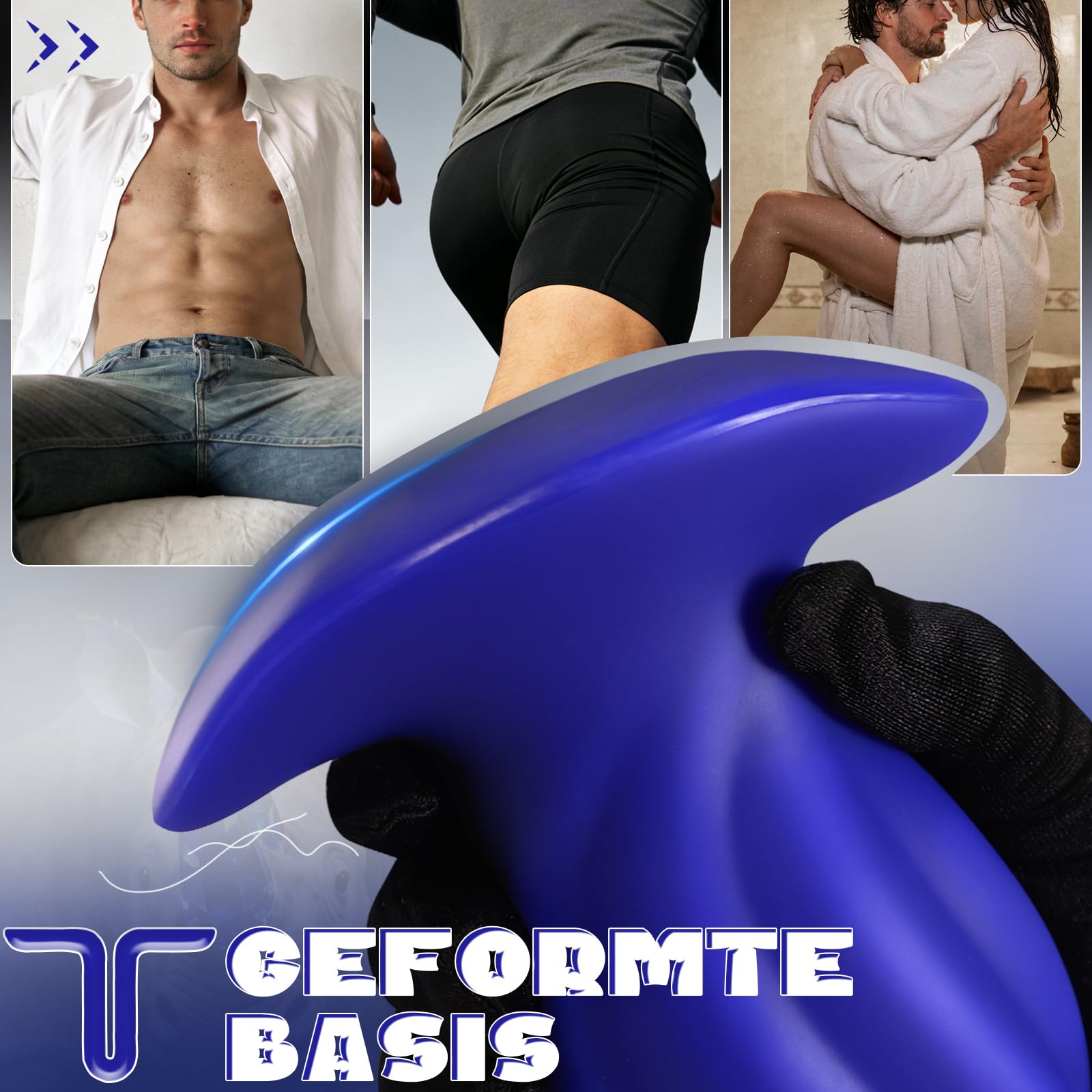 Plug Anale per Uomo, Plug Anale in Silicone Cavo XXL 6,5 cm con Design a Tunnel, Compatibile con Vibratori e Vibratori per Il Pene, Giocattolo Stimolante per Il Massaggio Alla Prostata per Coppie