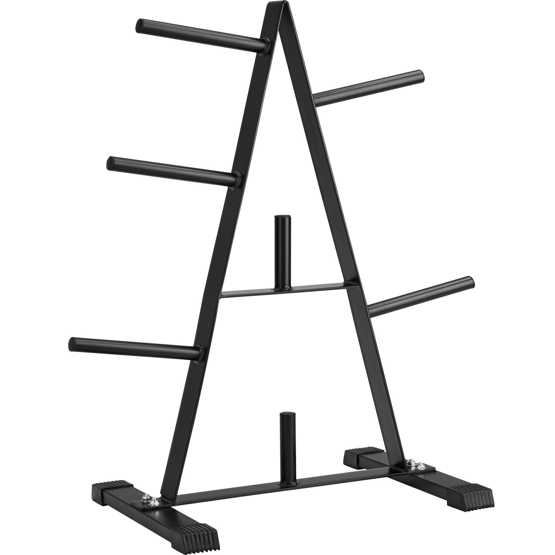 tectake® Rastrelliera Porta Dischi 67x38,5x91cm, Rastrelliera Pesi per Pesi Palestra, Manubri Palestra, Dischi, Pesetti, Portata 200 kg, Home Gym, Accessori Fitness, Workout, Allenamento a Casa - Nero