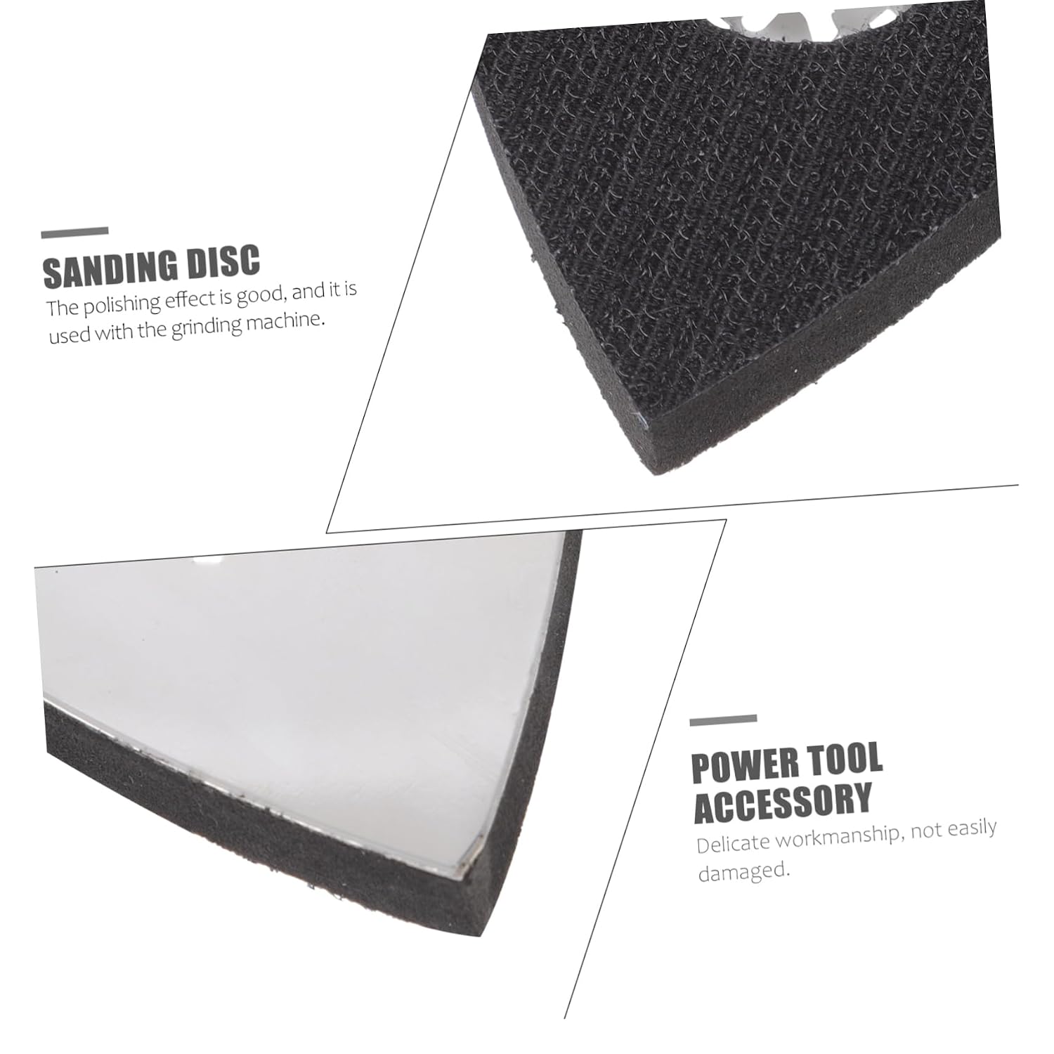 ULTECHNOVO Triangular Sanding Discs Sander Accessories for Detail Sanding Wear-Resistant Sandpaper Discs for Polishing Tight Spots and Corners
