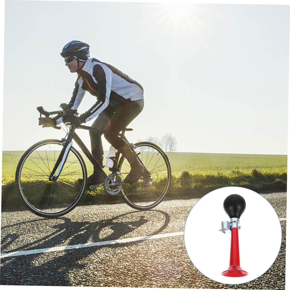 Abaodam clacson da Bicicletta Adulto Manubrio Accessori per Biciclette per Biciclette per Adulti Campanello per Bicicletta per Adulti Bicicletta a Tromba d'Aria Ferro elettrolitico